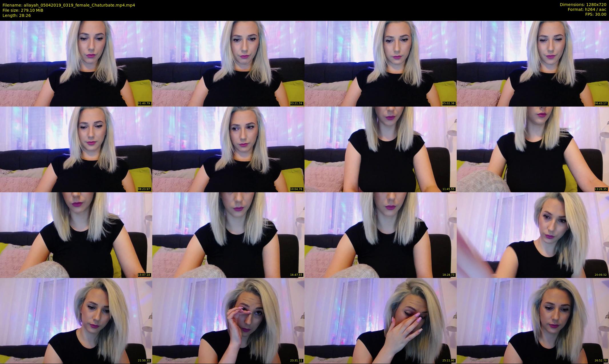 allayah — 29 minute Chaturbate female cam show recording, 720p, Apr 5, 2019