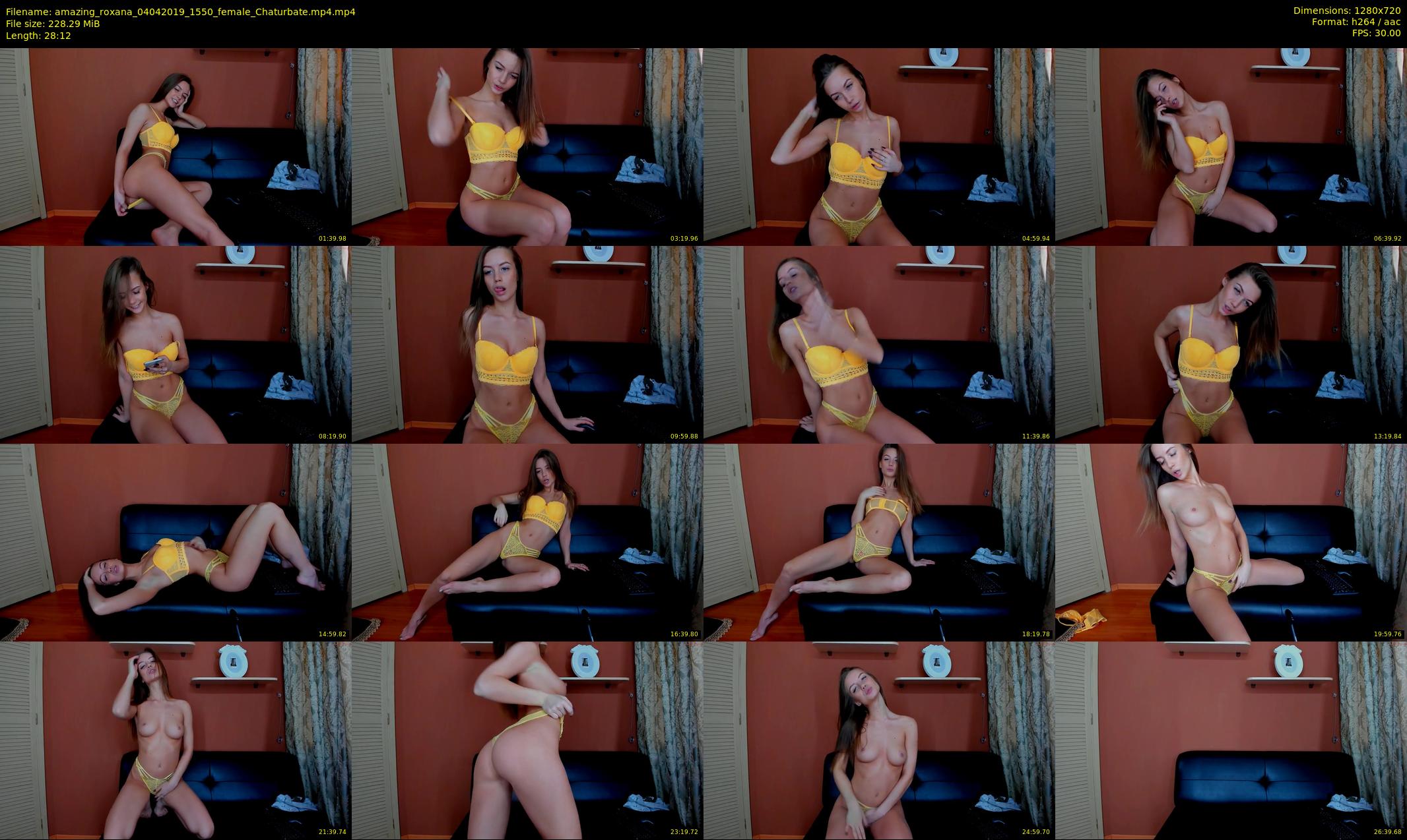 amazing_roxana — 29 minute Chaturbate female cam show recording, 720p, Apr 4, 2019
