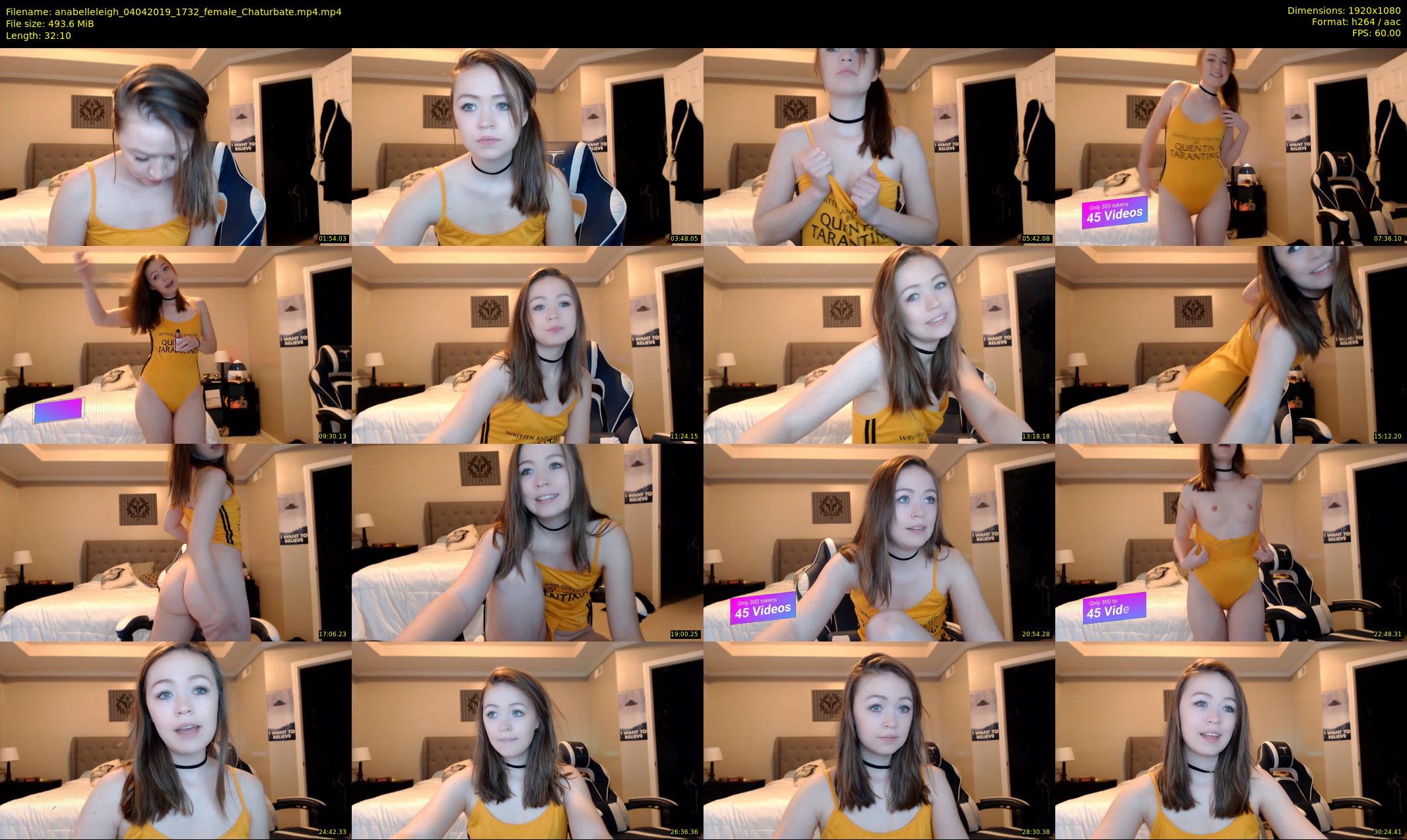 anabelleleigh — 33 minute Chaturbate female cam show recording, 1080p, Apr 4, 2019