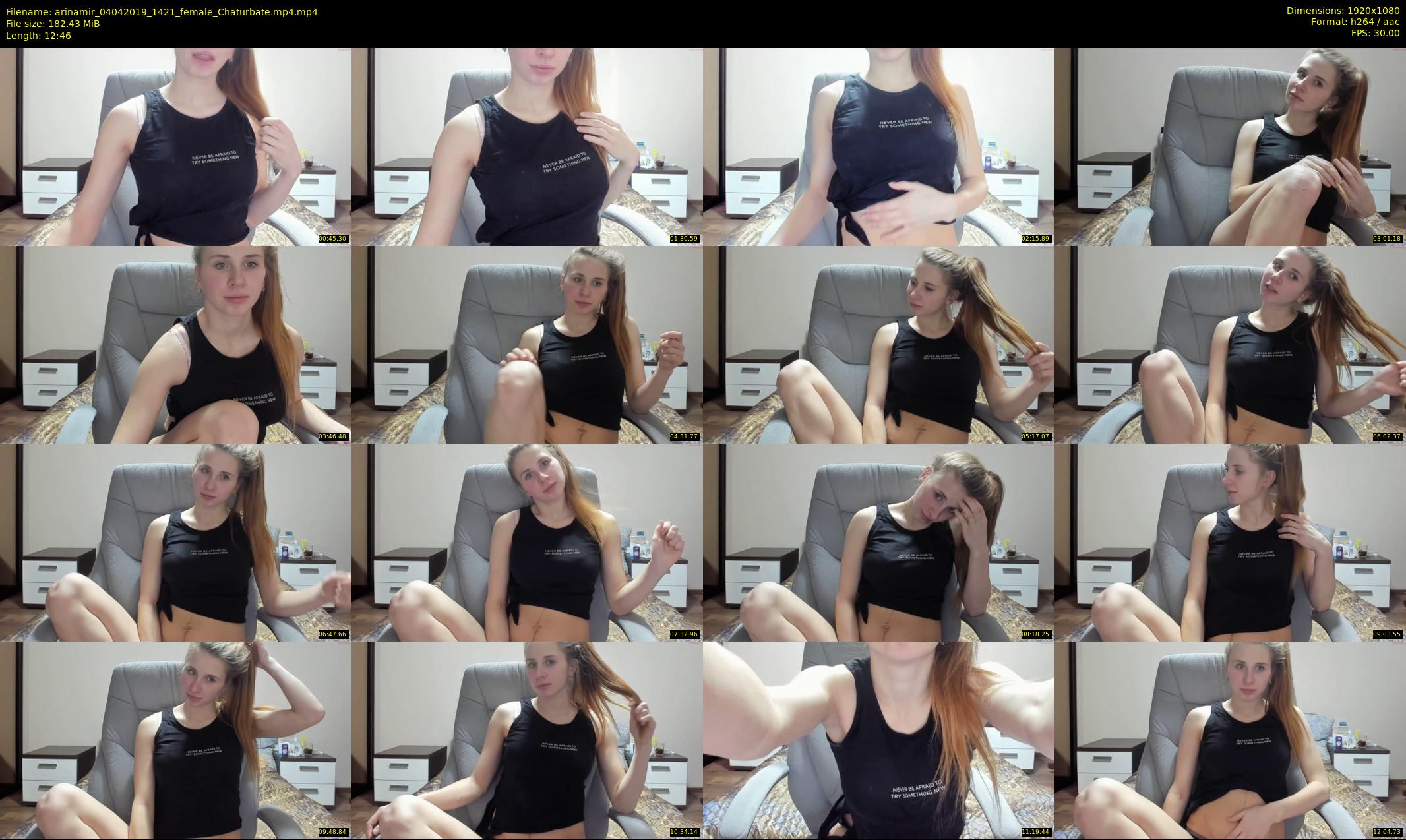 arinamir — 13 minute Chaturbate female cam show recording, 1080p, Apr 4, 2019