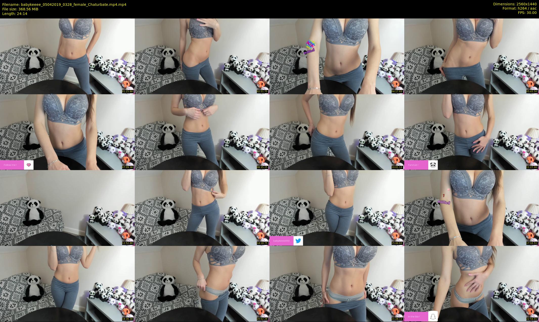 babykeeee — 25 minute Chaturbate female cam show recording, 1080p, Apr 5, 2019