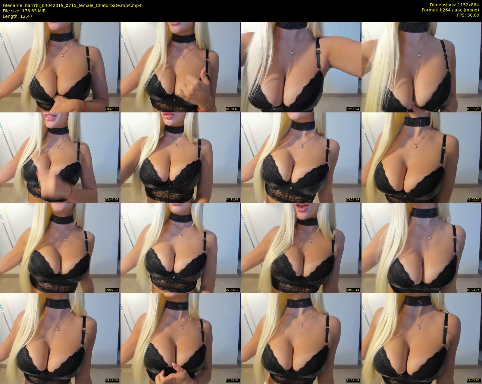 barrrbi — 13 minute Chaturbate female cam show recording, 720p, Apr 4, 2019