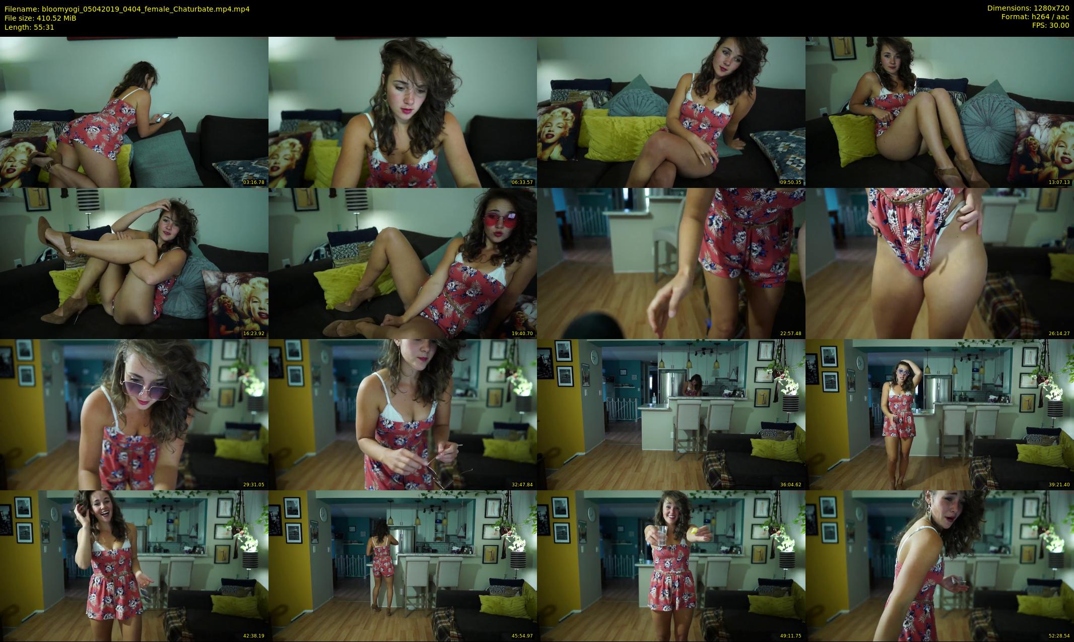 bloomyogi — 56 minute Chaturbate female cam show recording, 720p, Apr 5, 2019