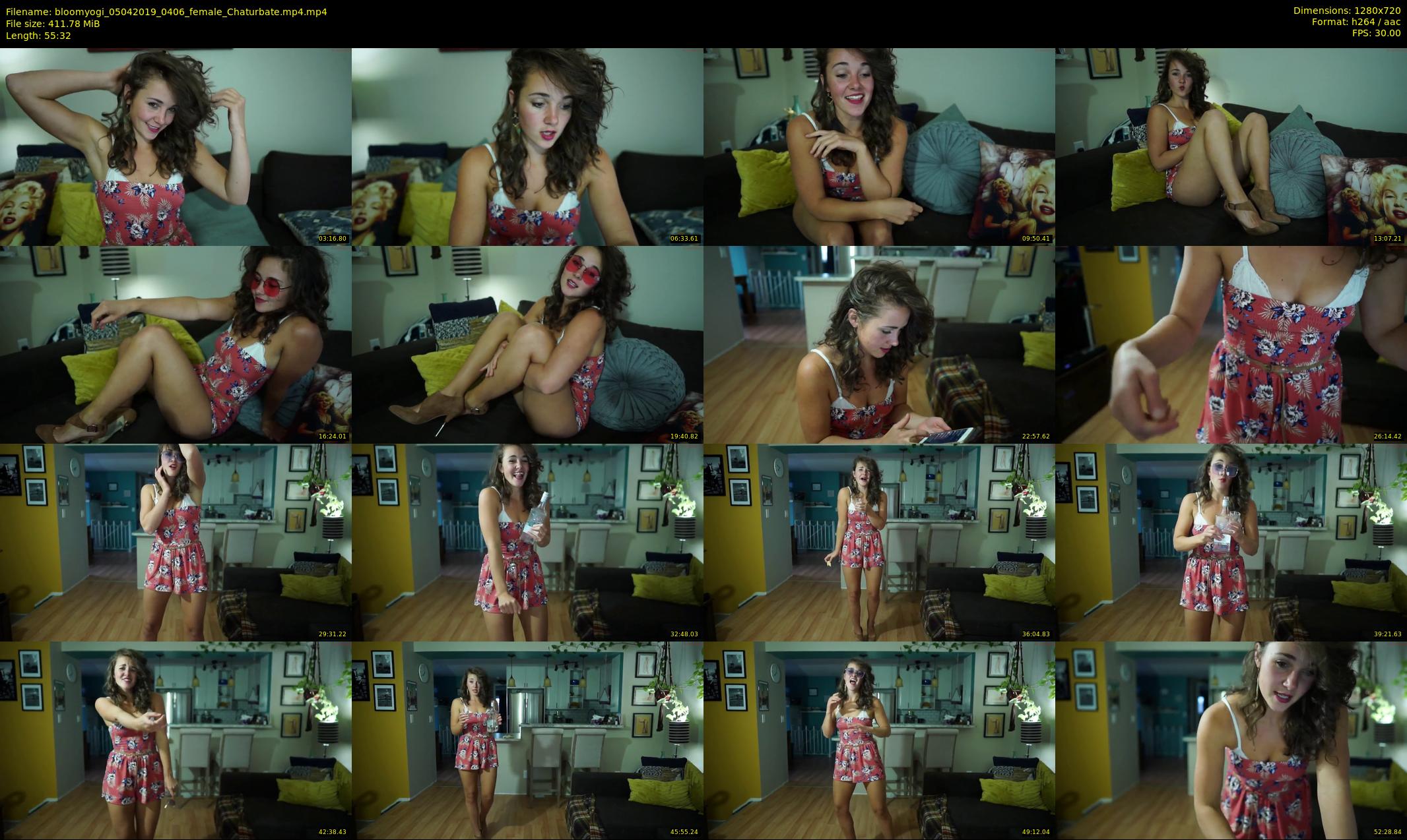 bloomyogi — 56 minute Chaturbate female cam show recording, 720p, Apr 5, 2019