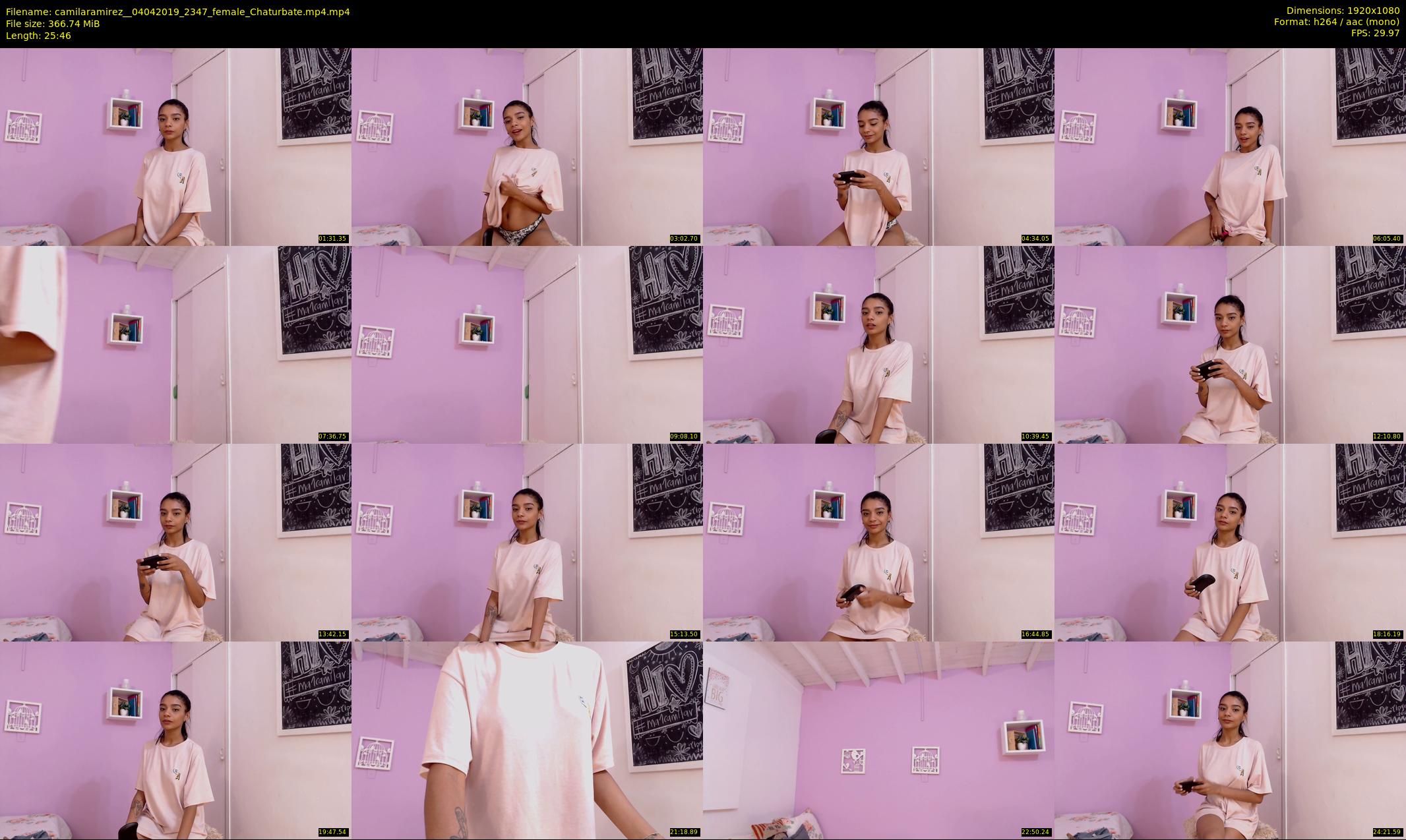 camilaramirez_ — 26 minute Chaturbate female cam show recording, 1080p, Apr 4, 2019