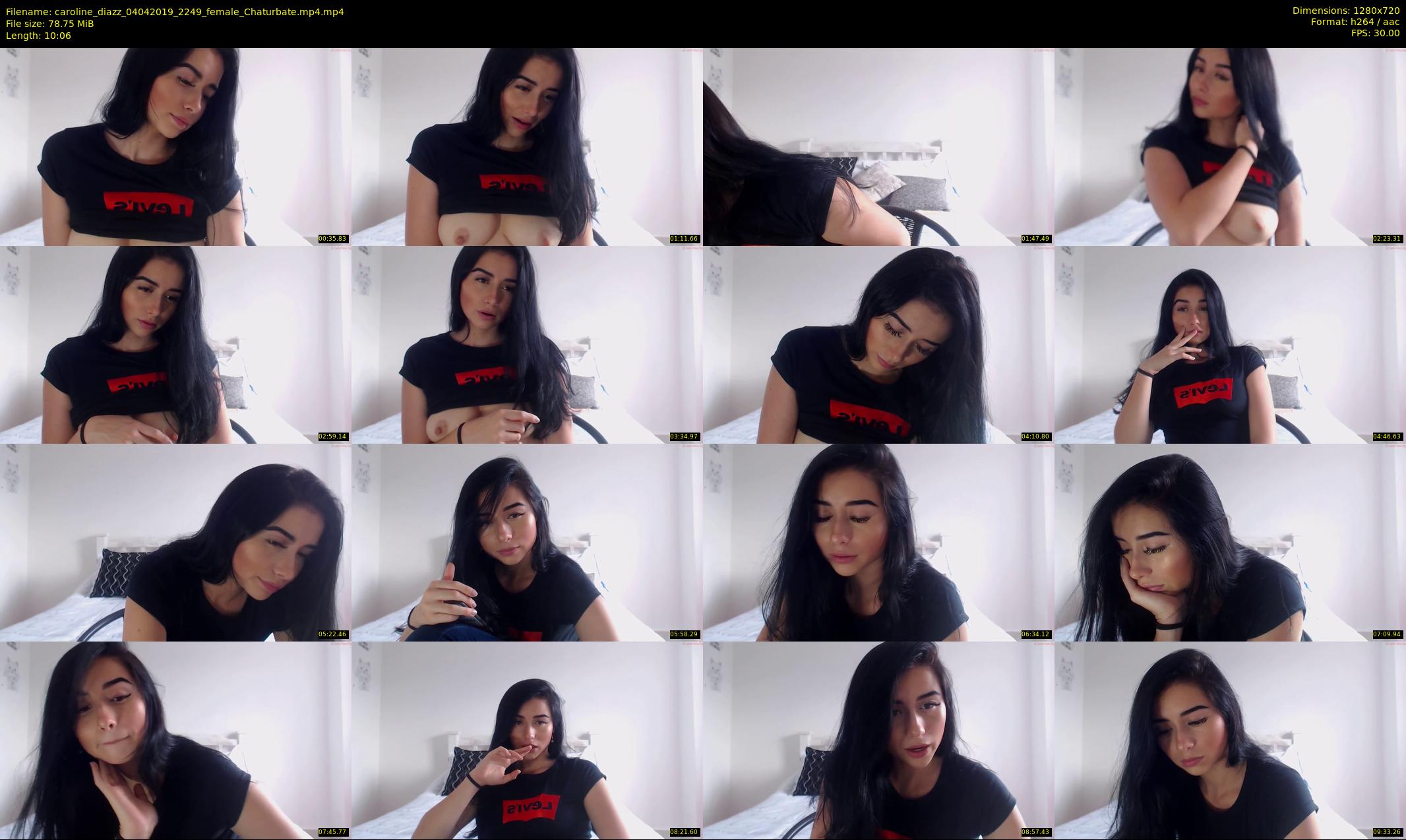 caroline_diazz — 11 minute Chaturbate female cam show recording, 720p, Apr 4, 2019