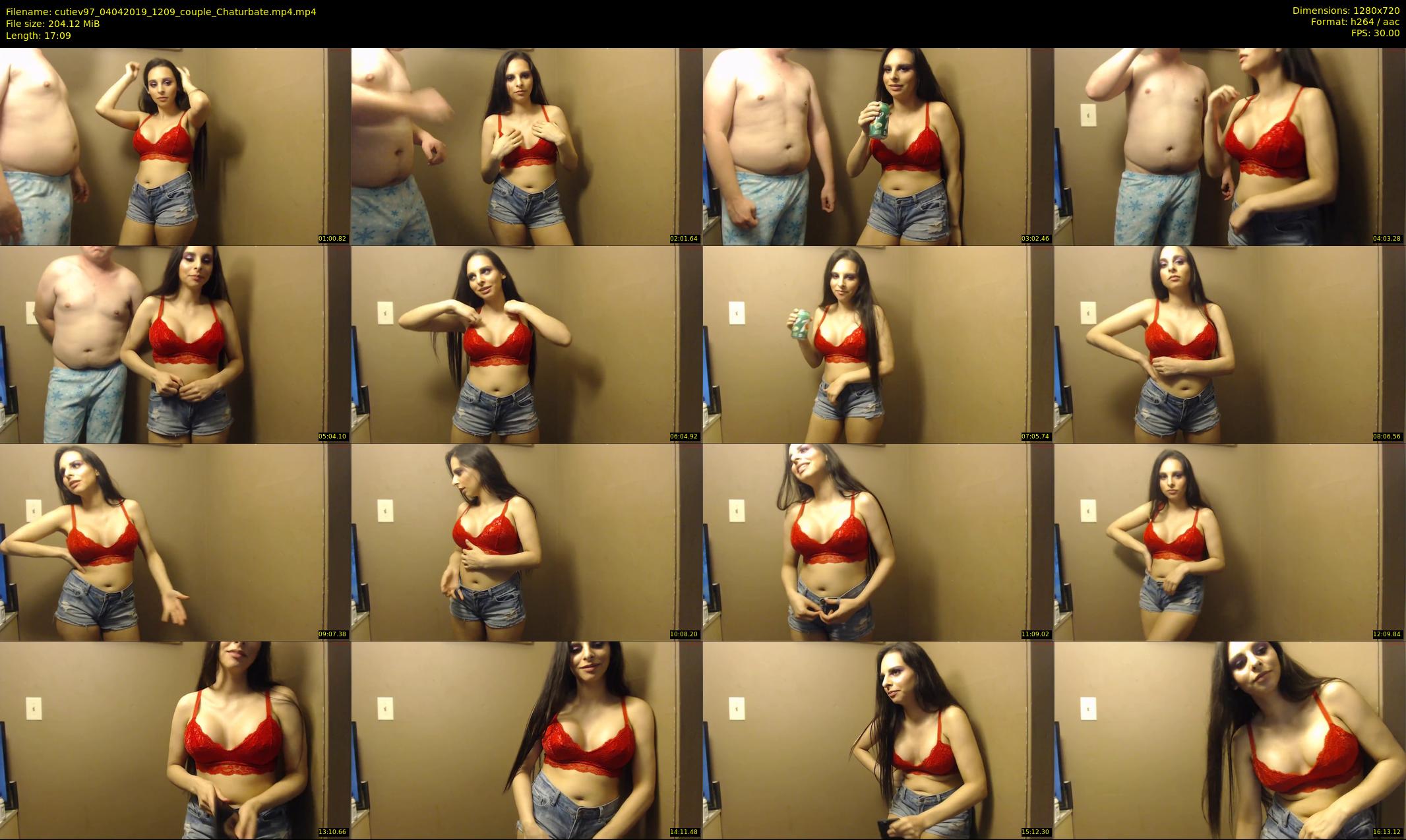 cutiev97 — 18 minute Chaturbate couple cam show recording, 720p, Apr 4, 2019