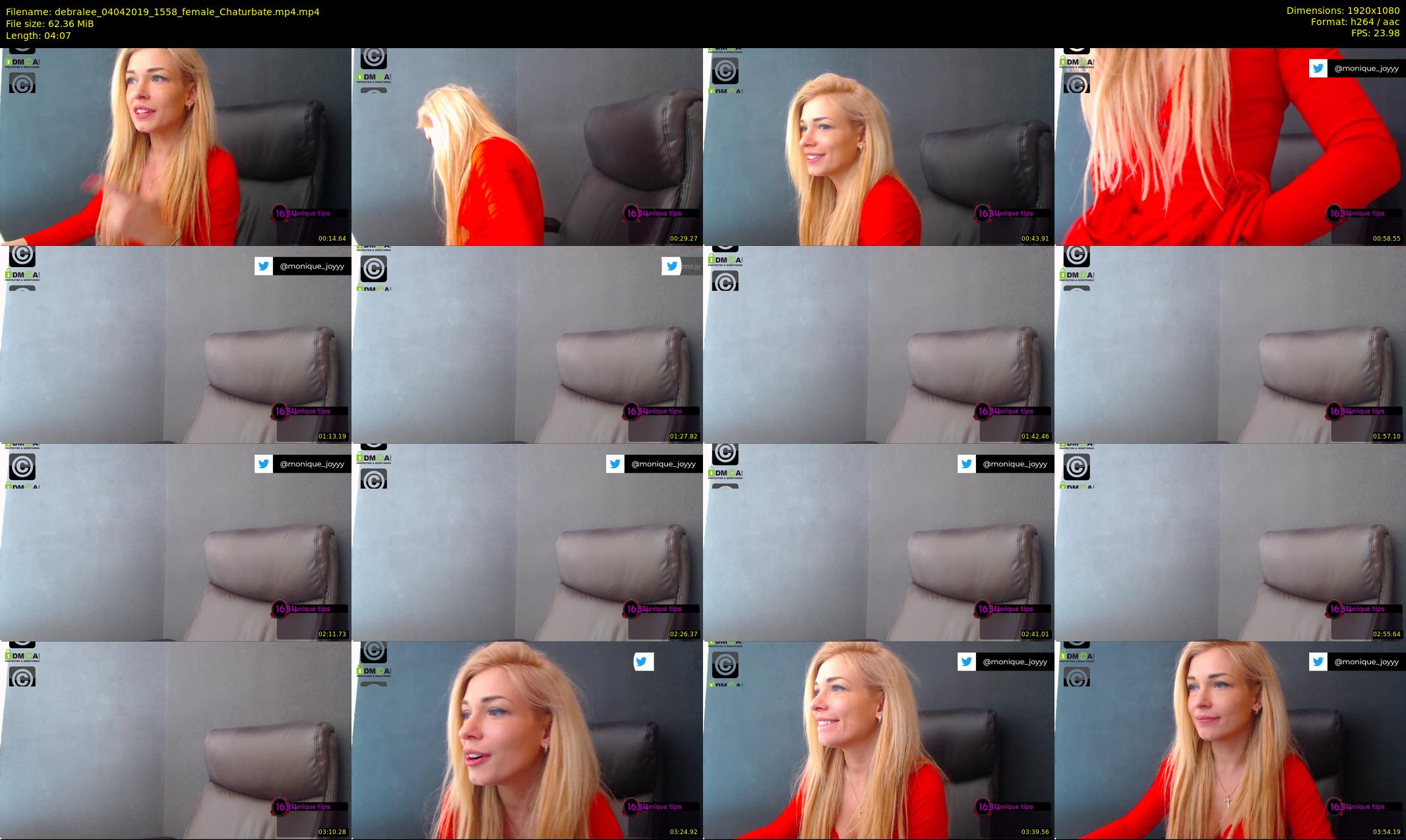debralee — 5 minute Chaturbate female cam show recording, 1080p, Apr 4, 2019