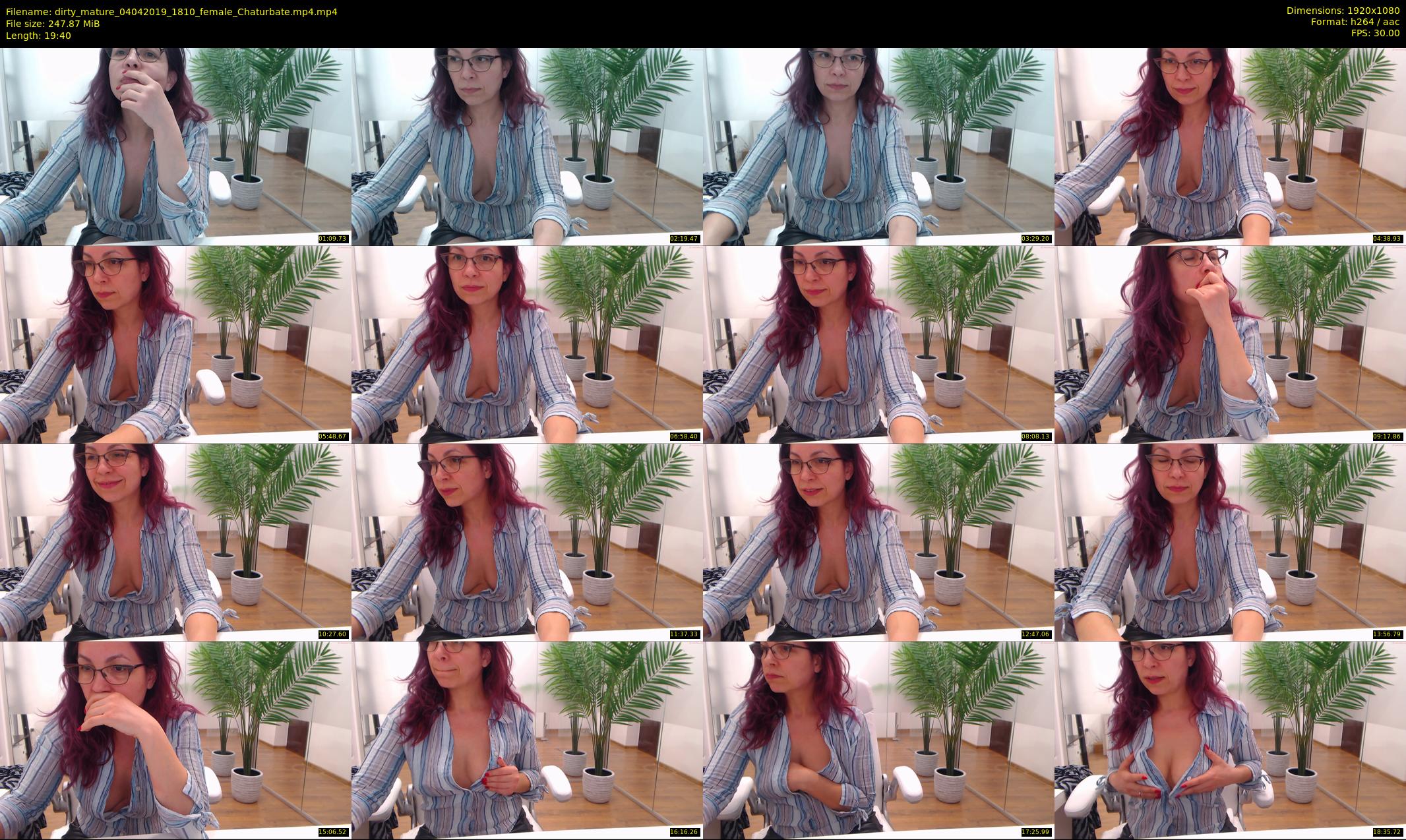 dirty_mature — 20 minute Chaturbate female cam show recording, 1080p, Apr 4, 2019