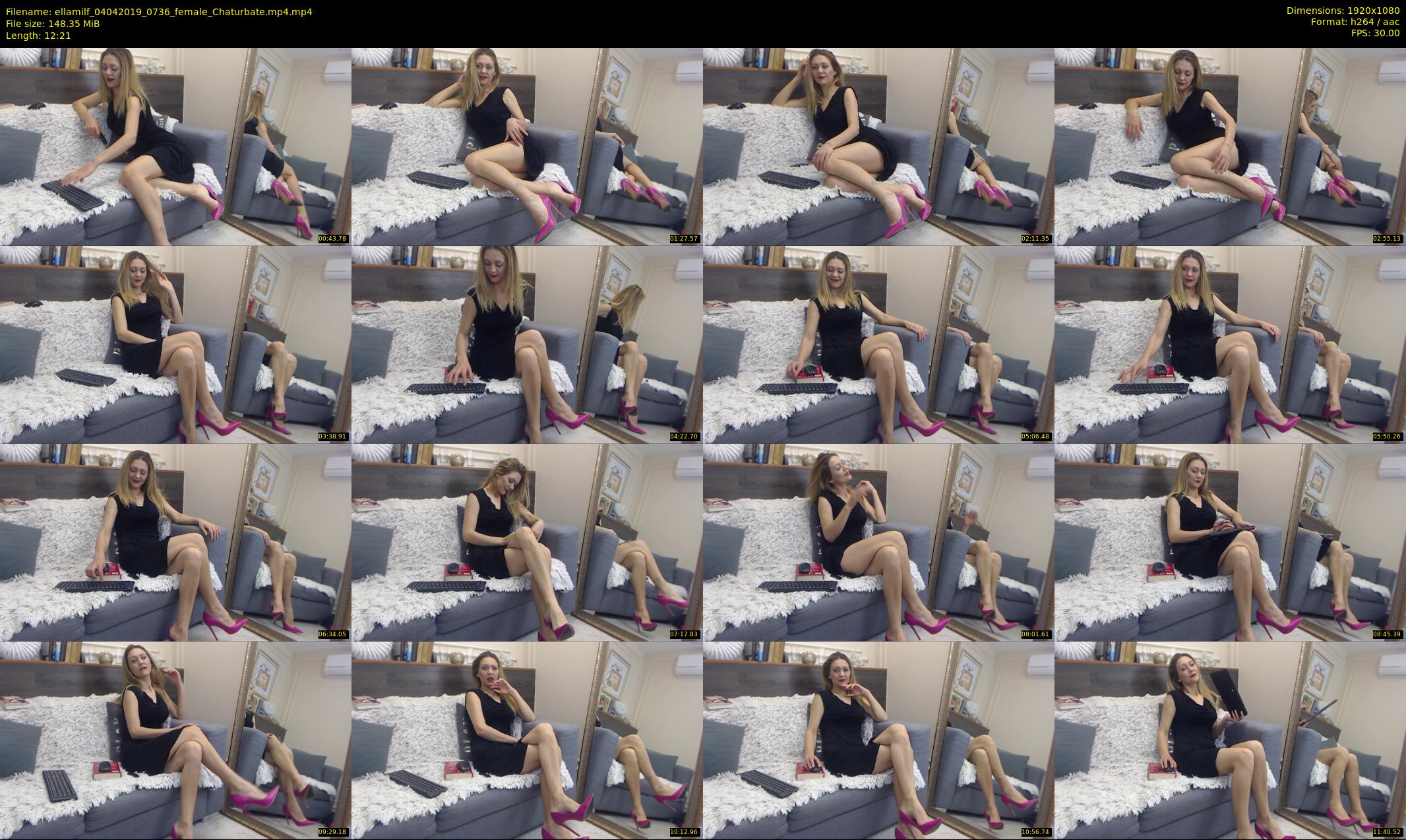 ellamilf — 13 minute Chaturbate female cam show recording, 1080p, Apr 4, 2019