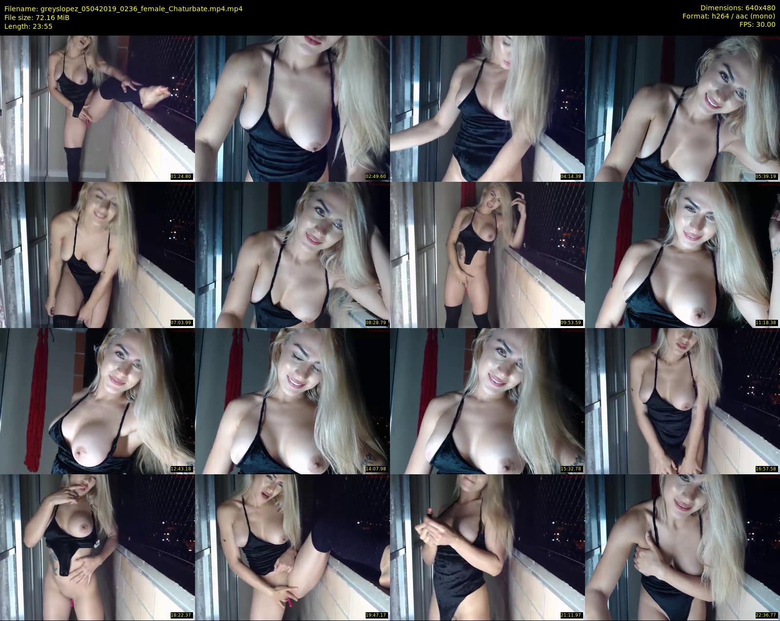 greyslopez — 24 minute Chaturbate female cam show recording, 480p, Apr 5, 2019