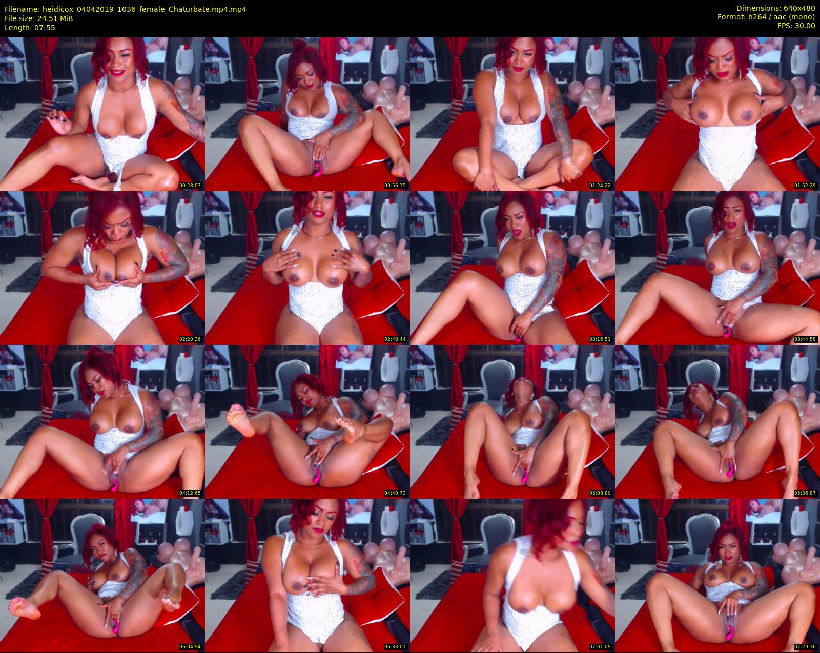 heidicox — 8 minute Chaturbate female cam show recording, 480p, Apr 4, 2019