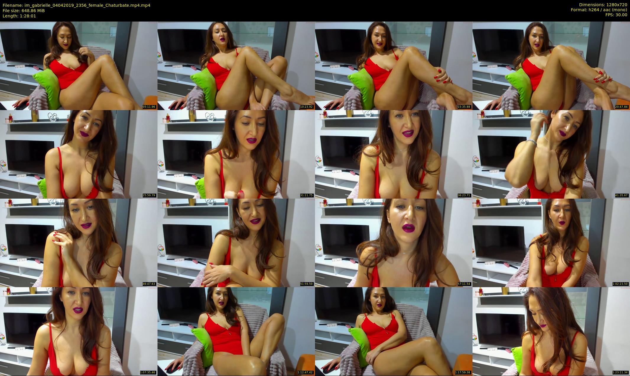 im_gabrielle — 89 minute Chaturbate female cam show recording, 720p, Apr 4, 2019