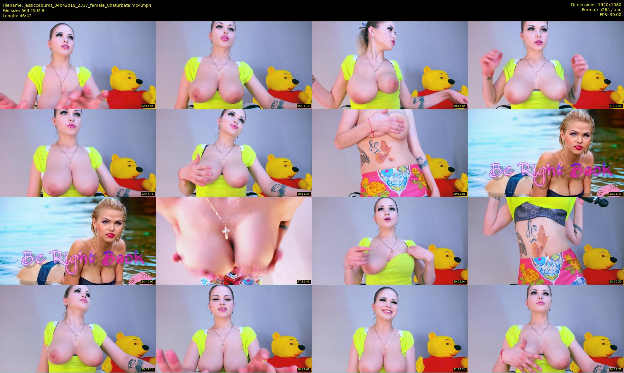 jessiccaburns — 47 minute Chaturbate female cam show recording, 1080p, Apr 4, 2019