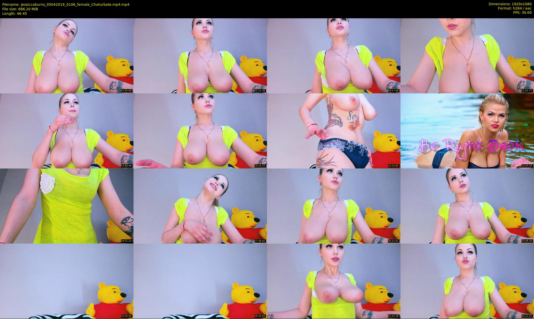 jessiccaburns — 47 minute Chaturbate female cam show recording, 1080p, Apr 5, 2019