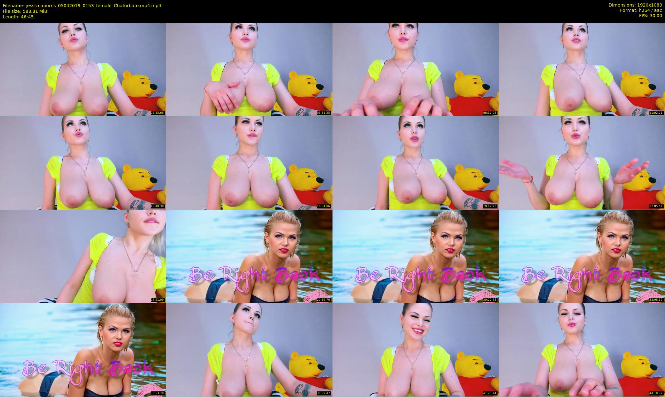 jessiccaburns — 47 minute Chaturbate female cam show recording, 1080p, Apr 5, 2019