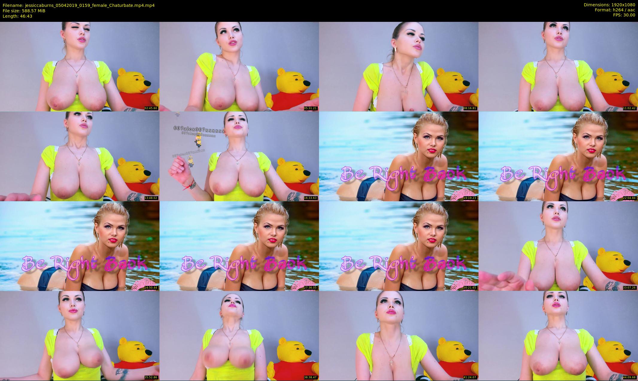 jessiccaburns — 47 minute Chaturbate female cam show recording, 1080p, Apr 5, 2019