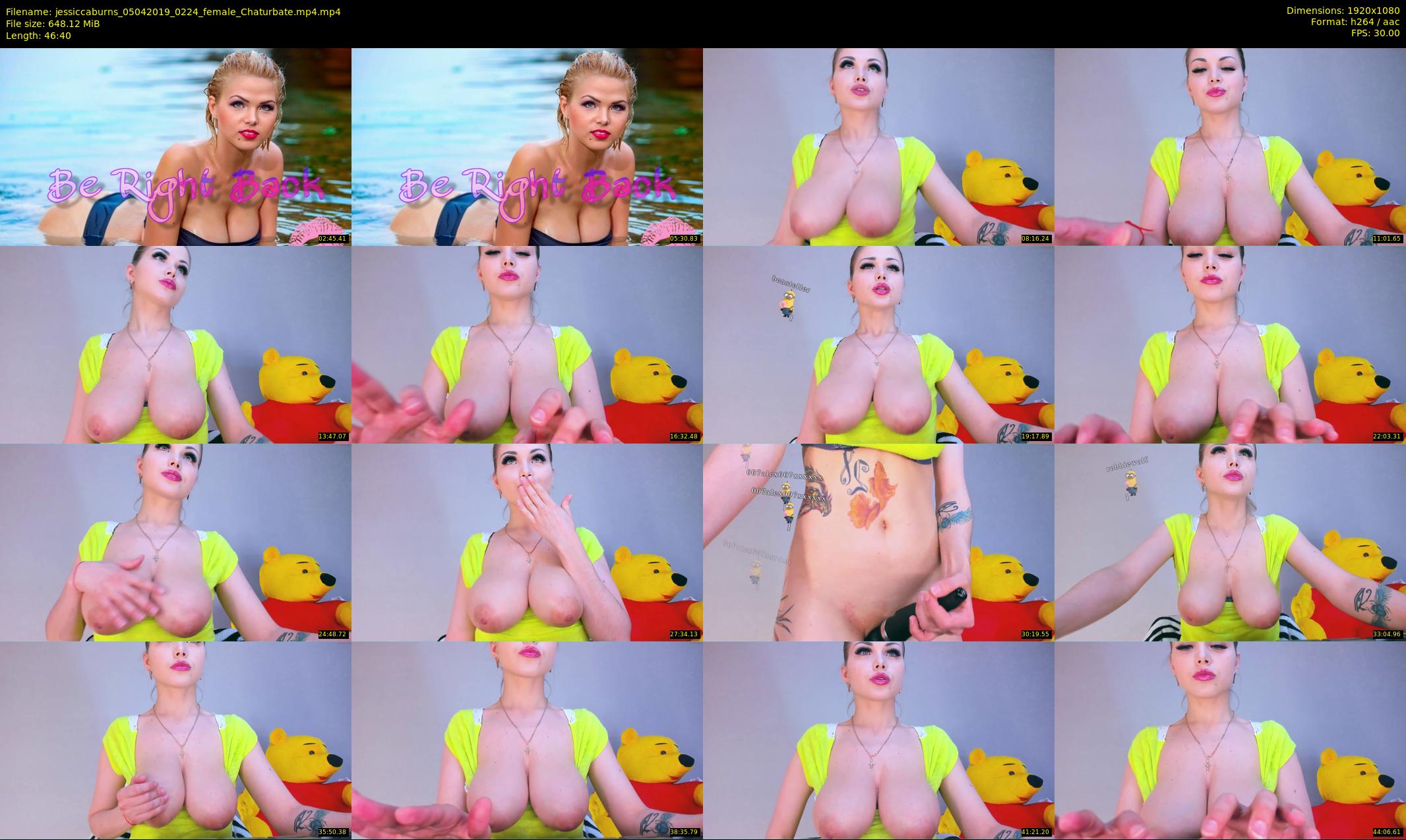 jessiccaburns — 47 minute Chaturbate female cam show recording, 1080p, Apr 5, 2019