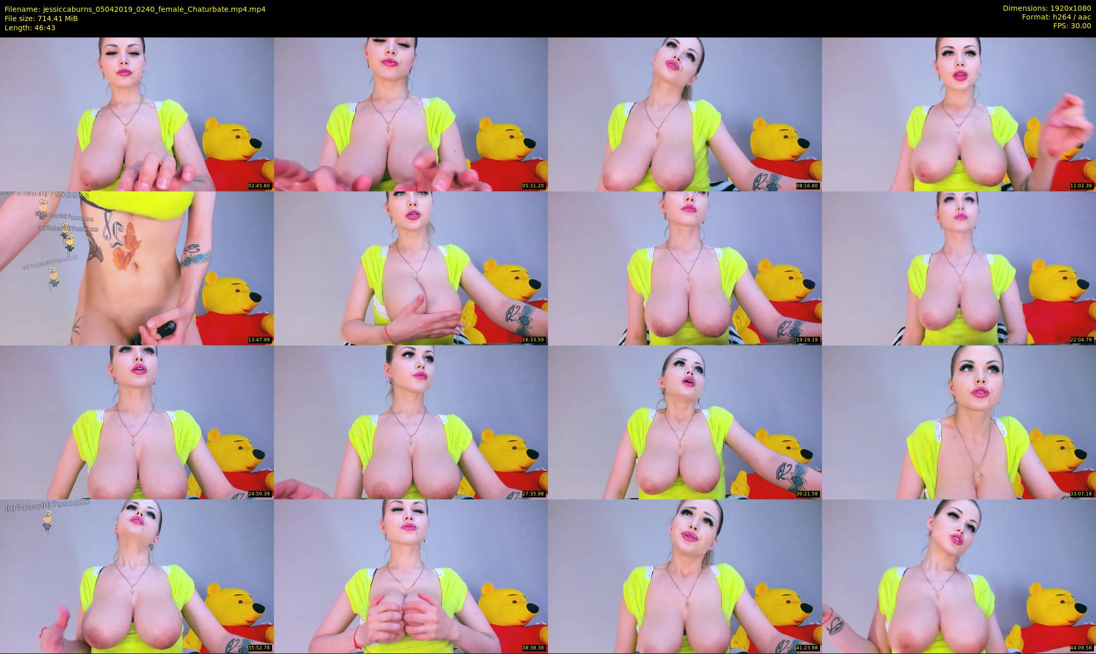 jessiccaburns — 47 minute Chaturbate female cam show recording, 1080p, Apr 5, 2019
