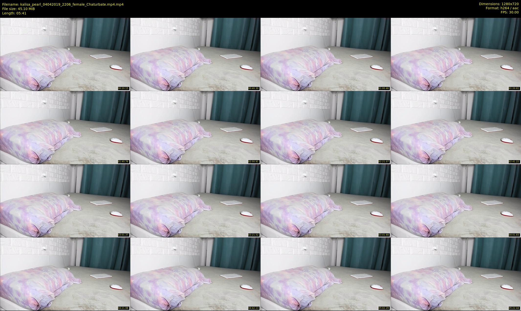 kalisa_pearl — 6 minute Chaturbate female cam show recording, 720p, Apr 4, 2019