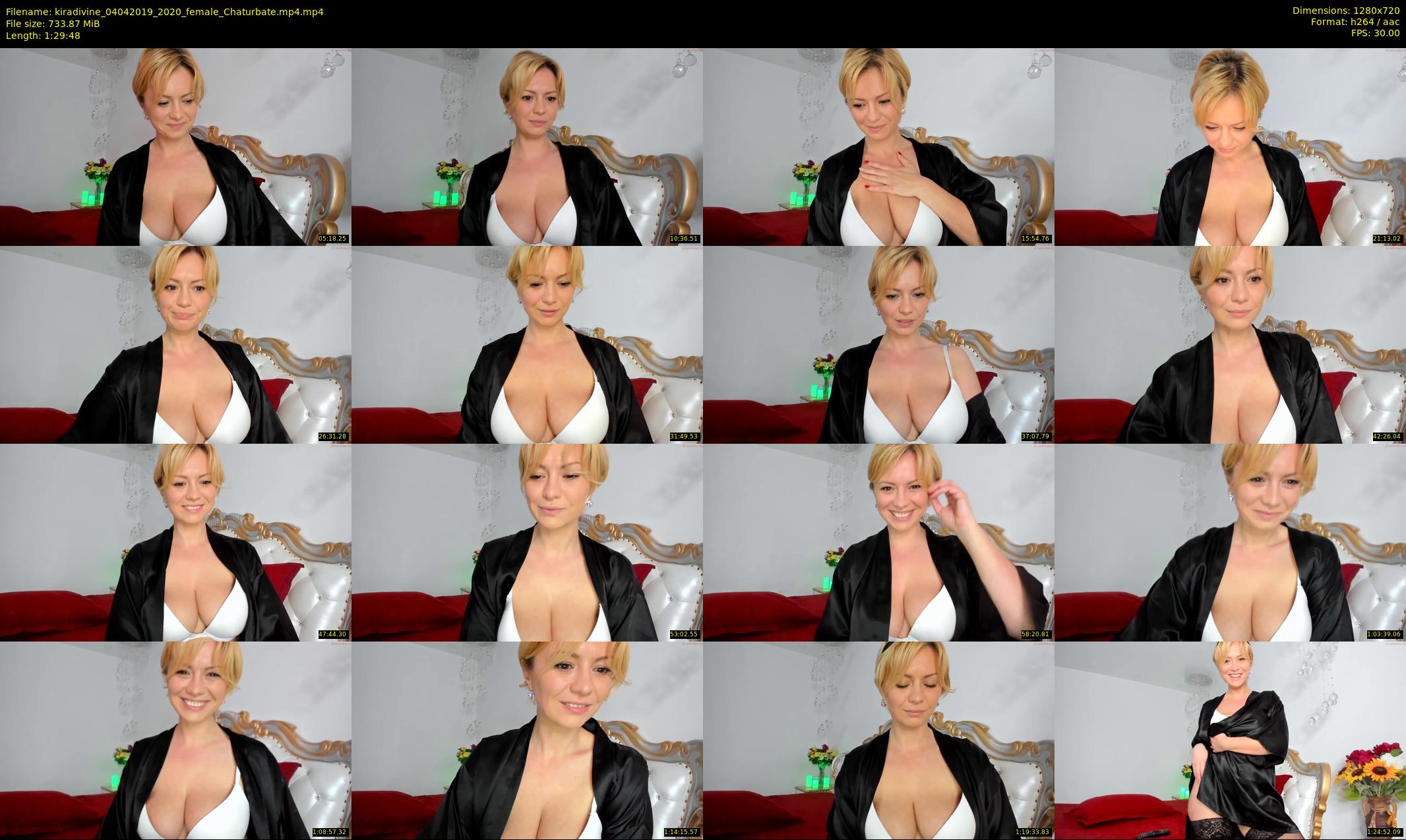 kiradivine — 90 minute Chaturbate female cam show recording, 720p, Apr 4, 2019