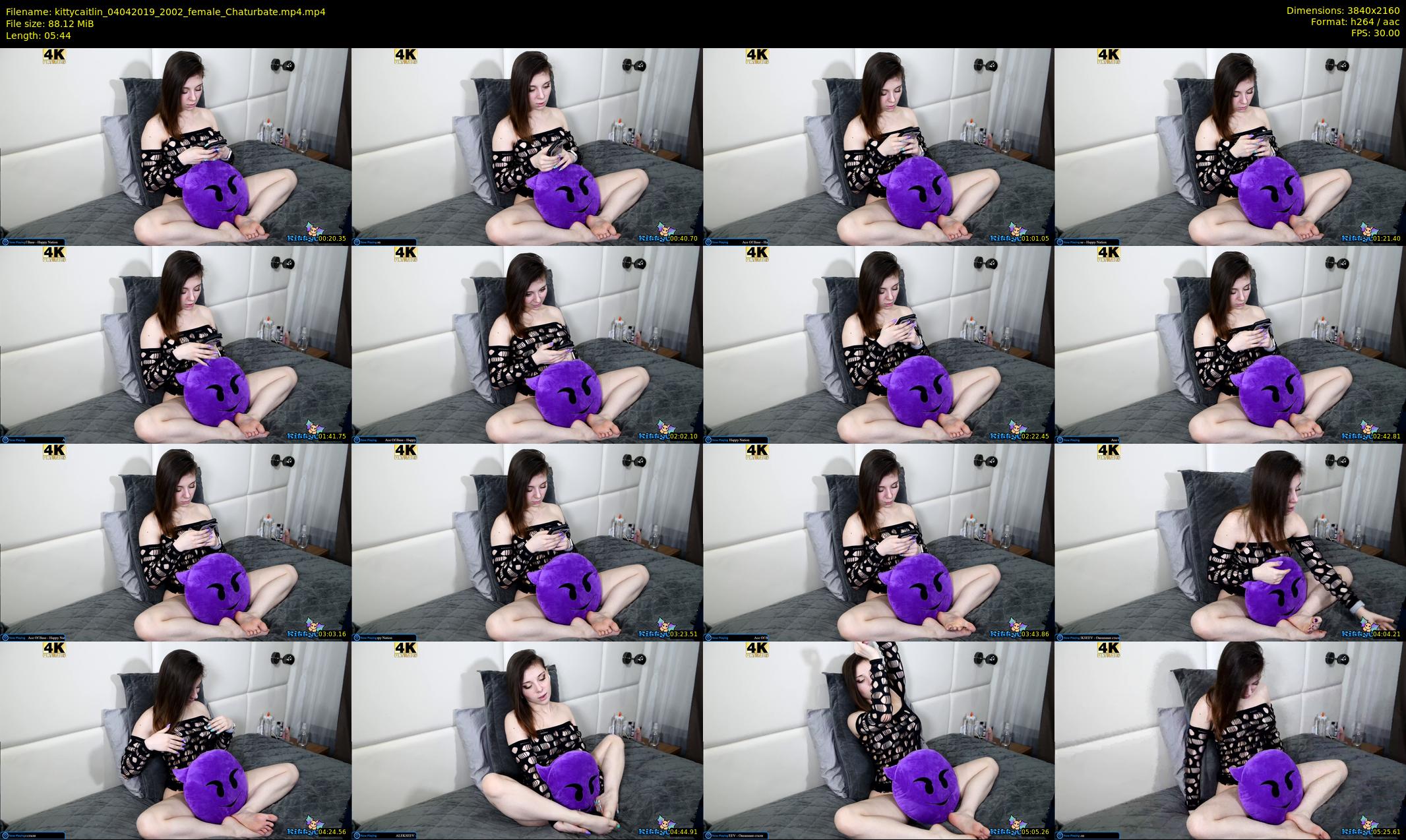 kittycaitlin — 6 minute Chaturbate female cam show recording, 4K, Apr 4, 2019