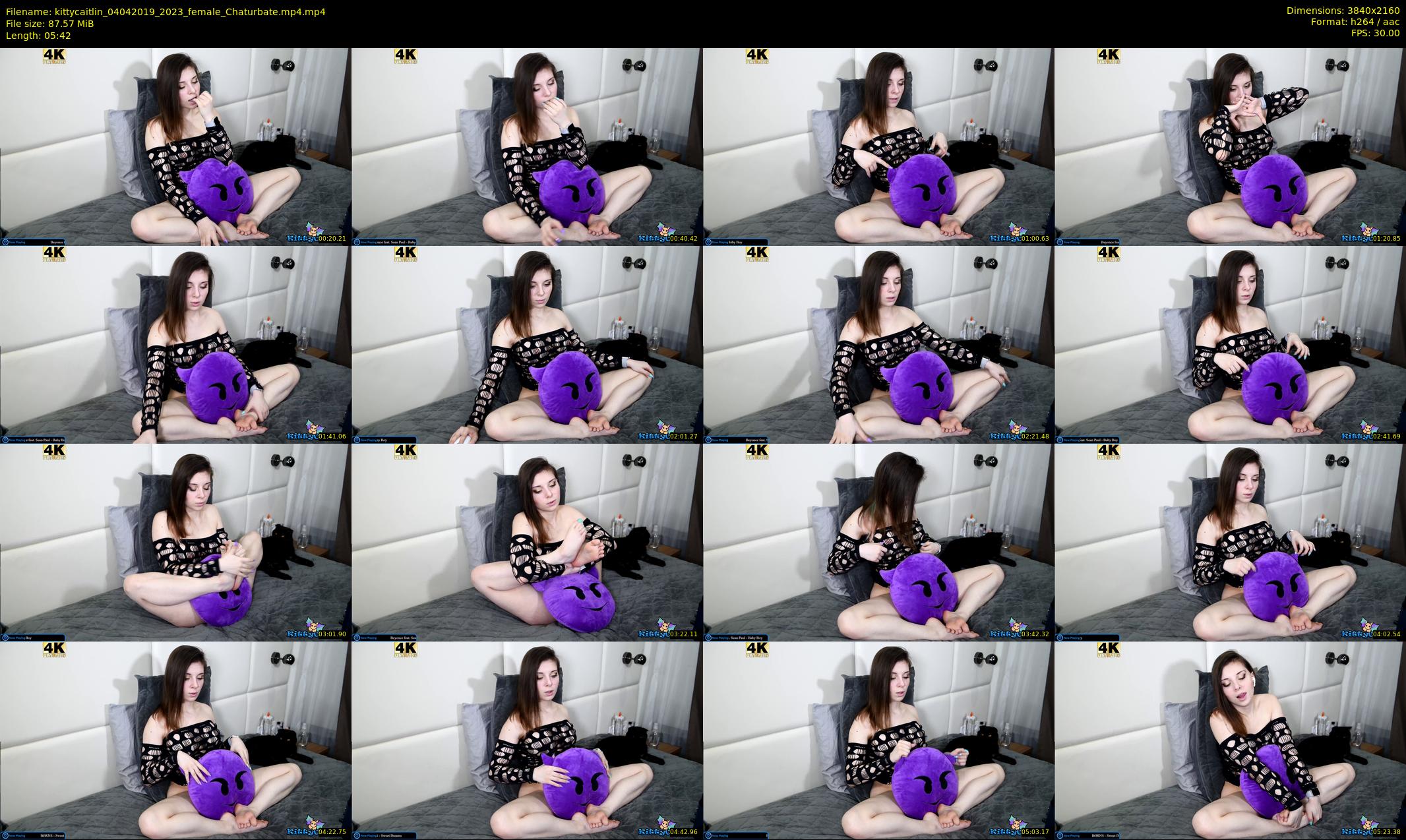 kittycaitlin — 6 minute Chaturbate female cam show recording, 4K, Apr 4, 2019
