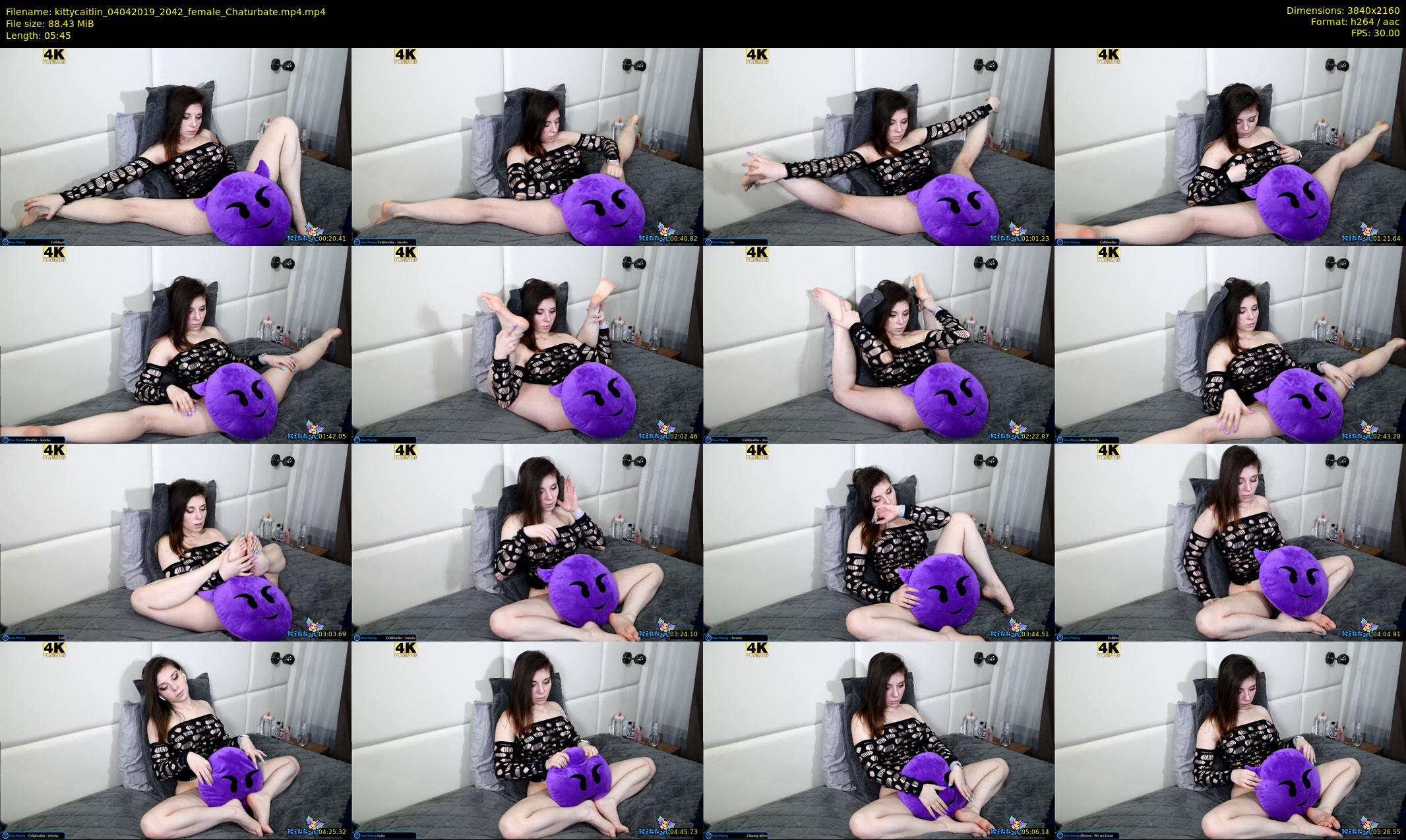 kittycaitlin — 6 minute Chaturbate female cam show recording, 4K, Apr 4, 2019