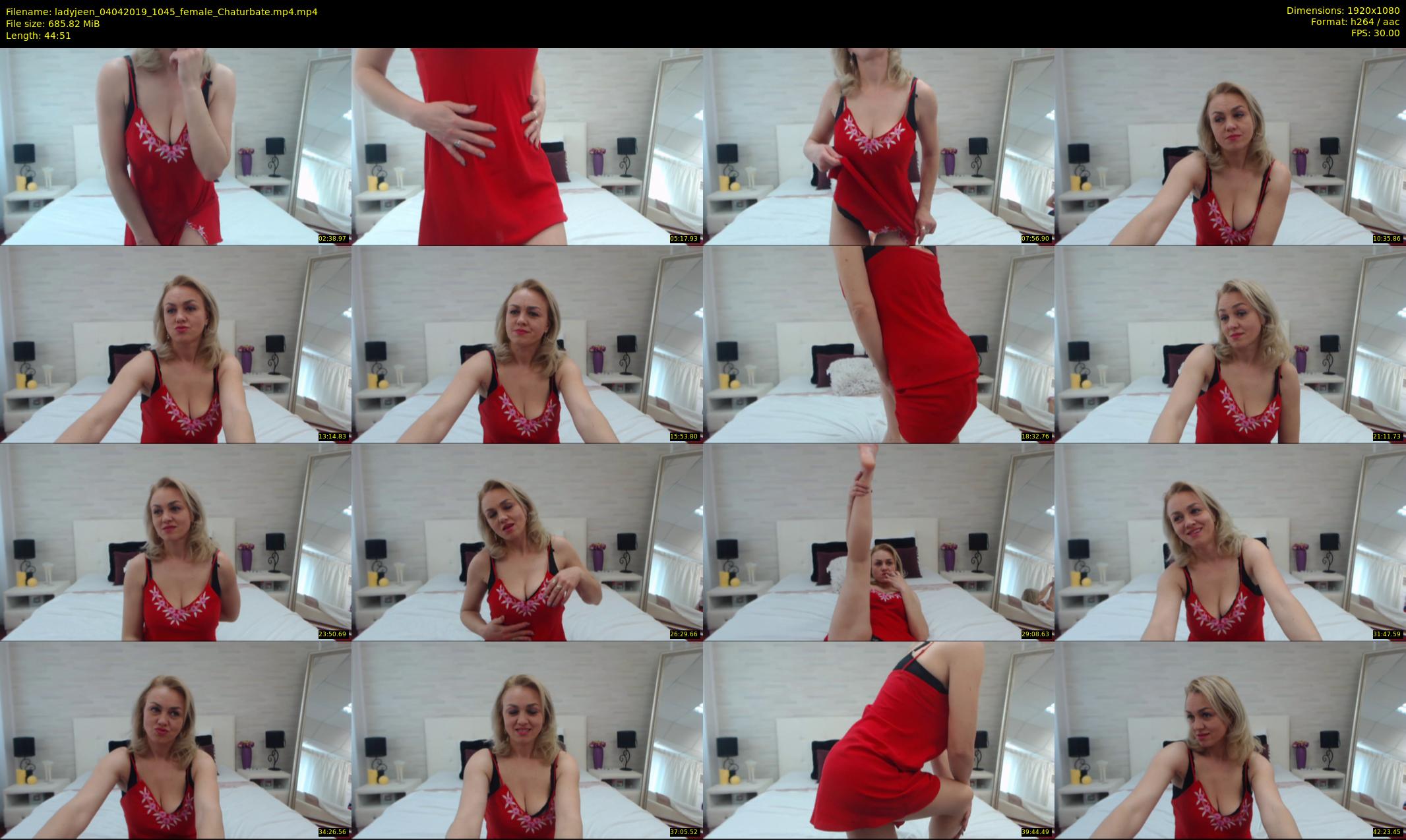 ladyjeen — 45 minute Chaturbate female cam show recording, 1080p, Apr 4, 2019