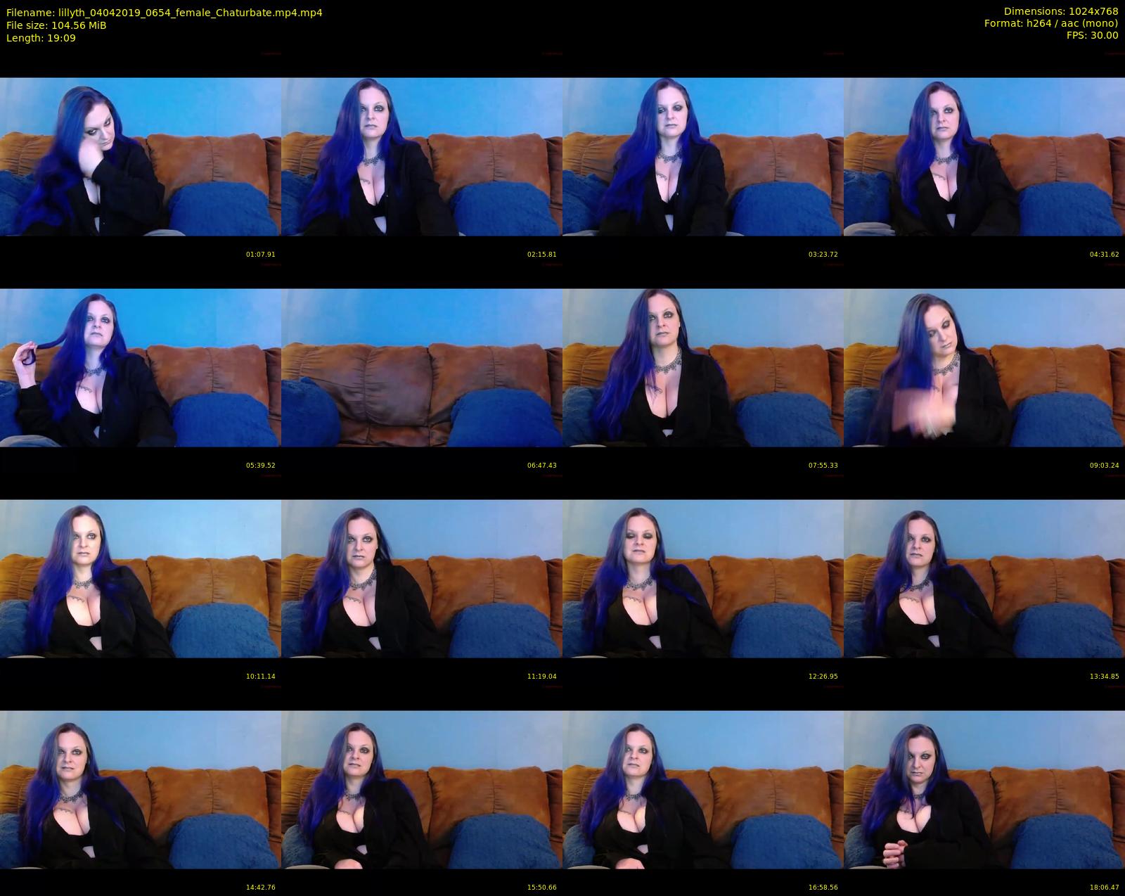 lillyth — 20 minute Chaturbate female cam show recording, 720p, Apr 4, 2019