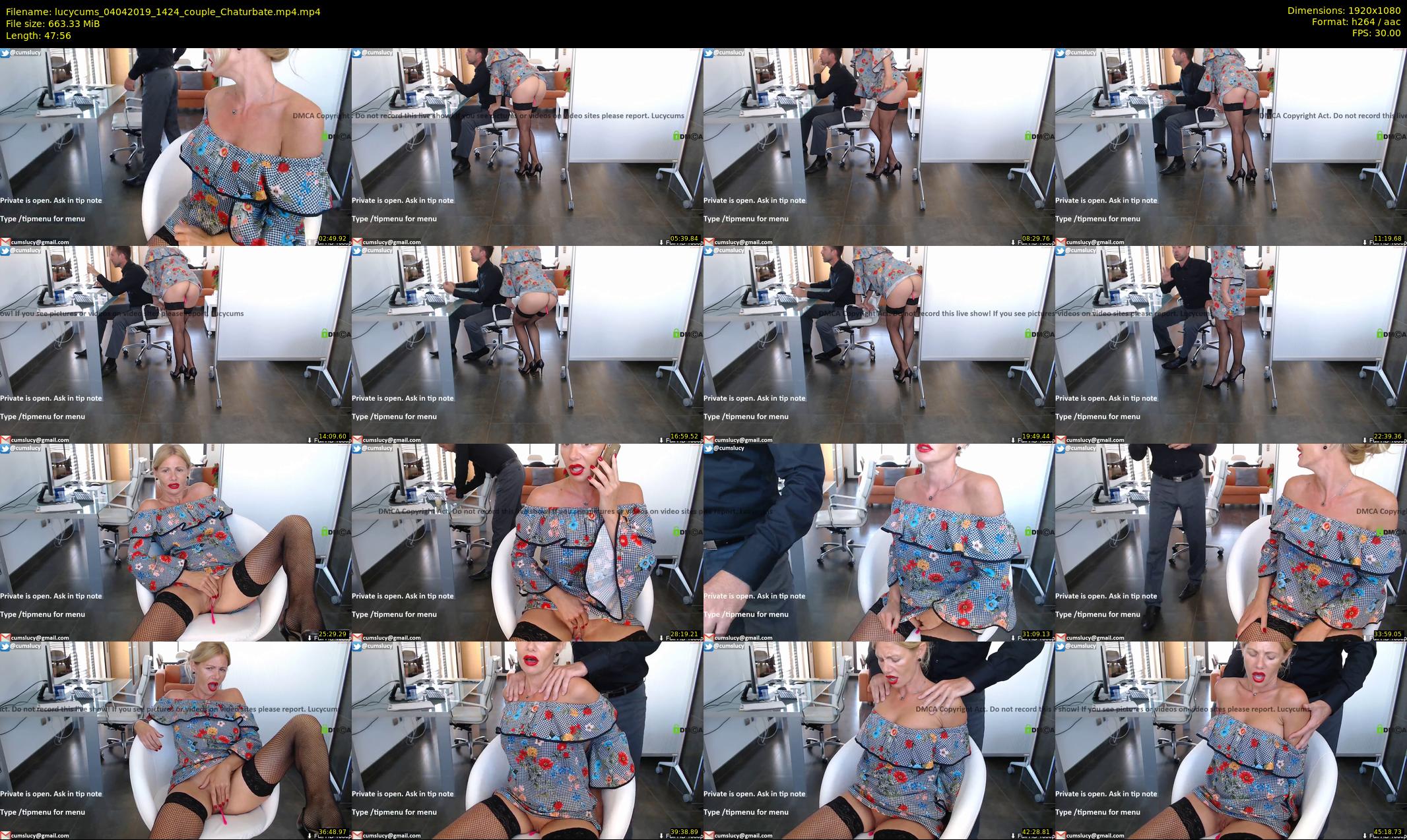 lucycums — 48 minute Chaturbate couple cam show recording, 1080p, Apr 4, 2019