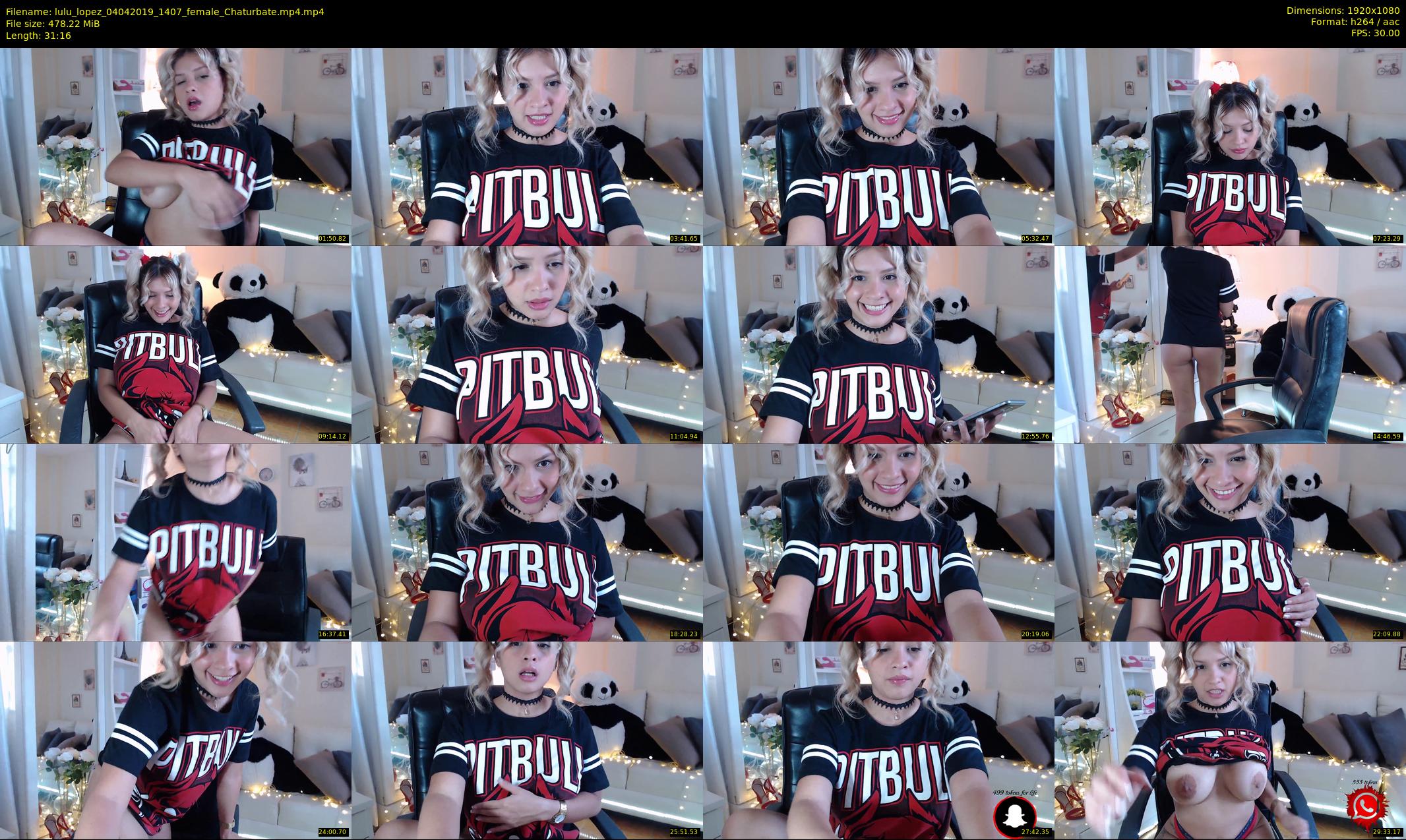 lulu_lopez — 32 minute Chaturbate female cam show recording, 1080p, Apr 4, 2019