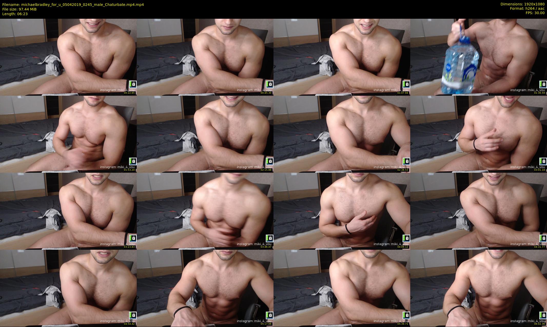 michaelbradley_for_u — 7 minute Chaturbate male cam show recording, 1080p, Apr 5, 2019
