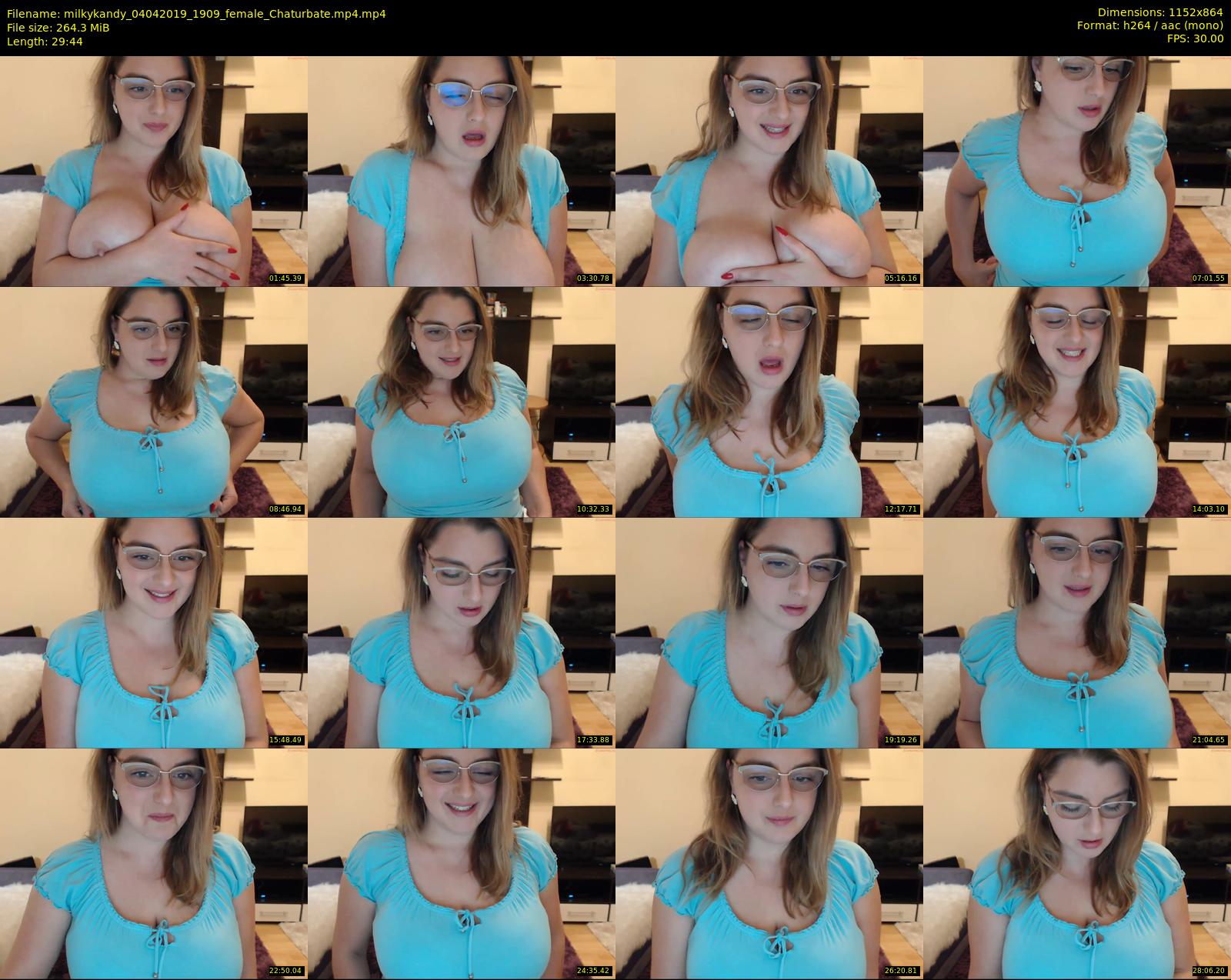 milkykandy — 30 minute Chaturbate female cam show recording, 720p, Apr 4, 2019