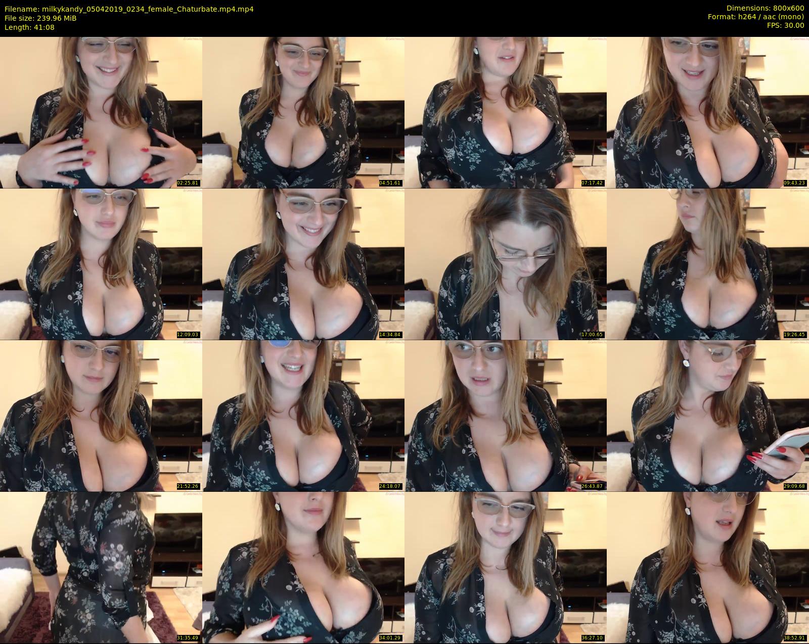 milkykandy — 42 minute Chaturbate female cam show recording, 480p, Apr 5, 2019