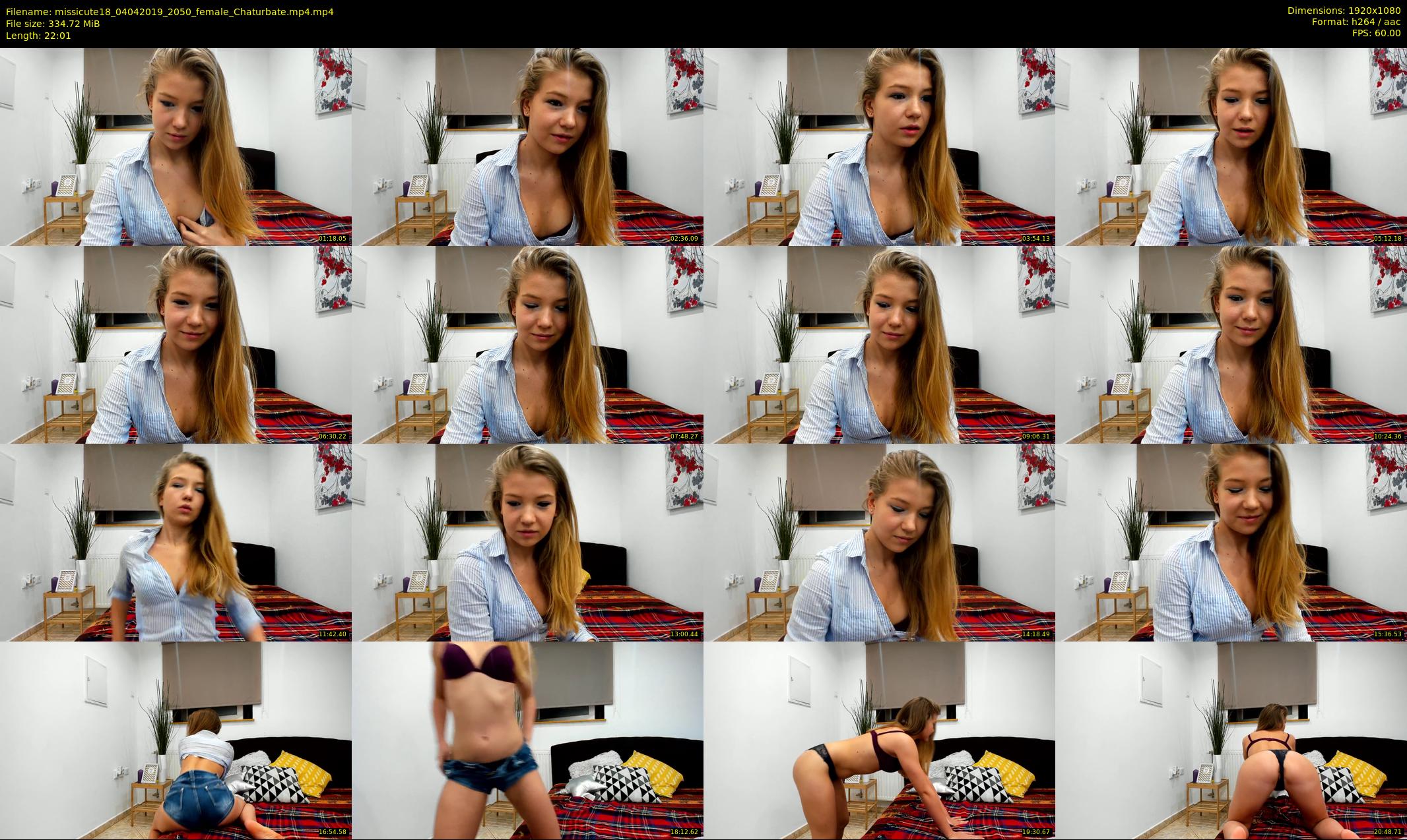 missicute18 — 23 minute Chaturbate female cam show recording, 1080p, Apr 4, 2019