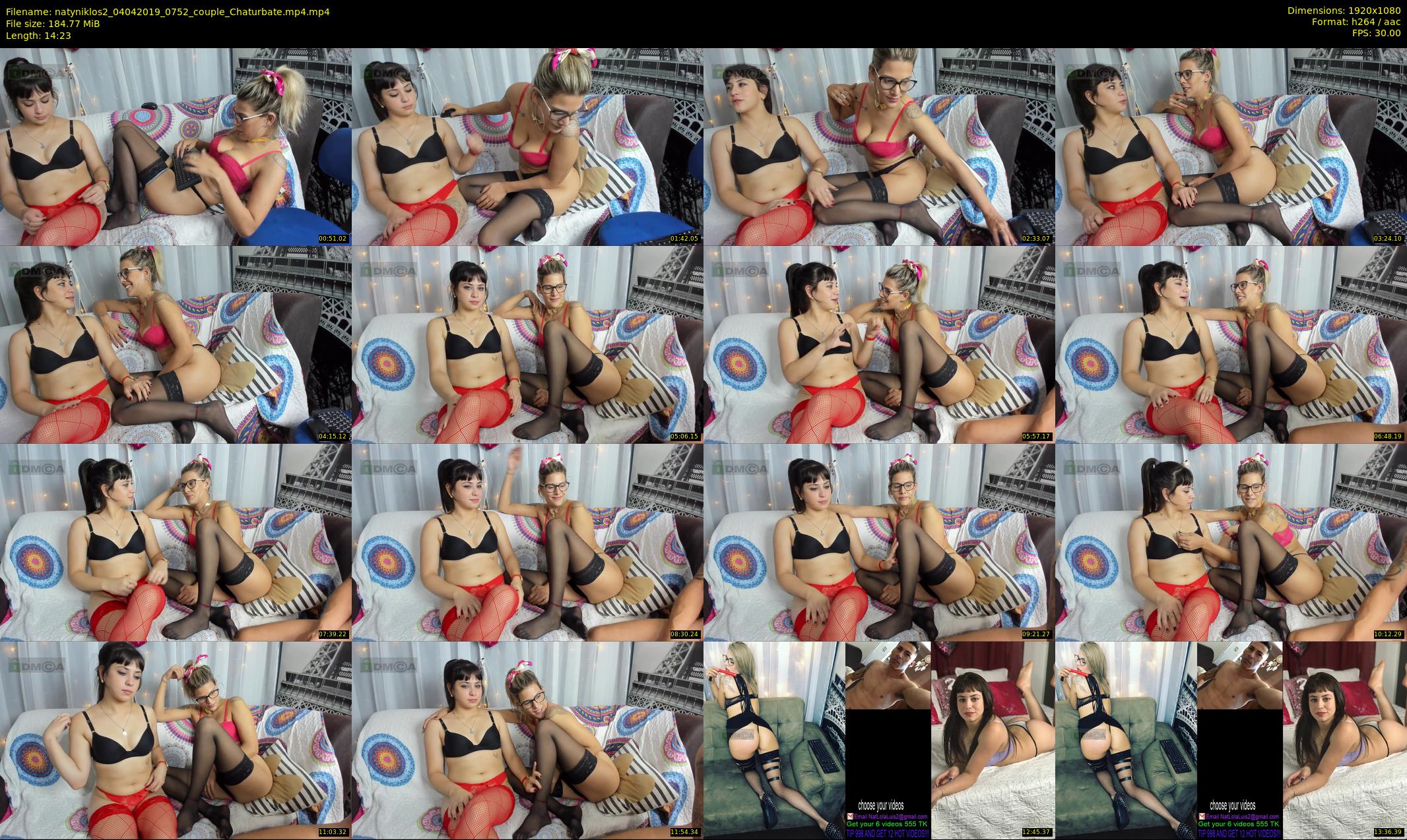 natyniklos2 — 15 minute Chaturbate couple cam show recording, 1080p, Apr 4, 2019
