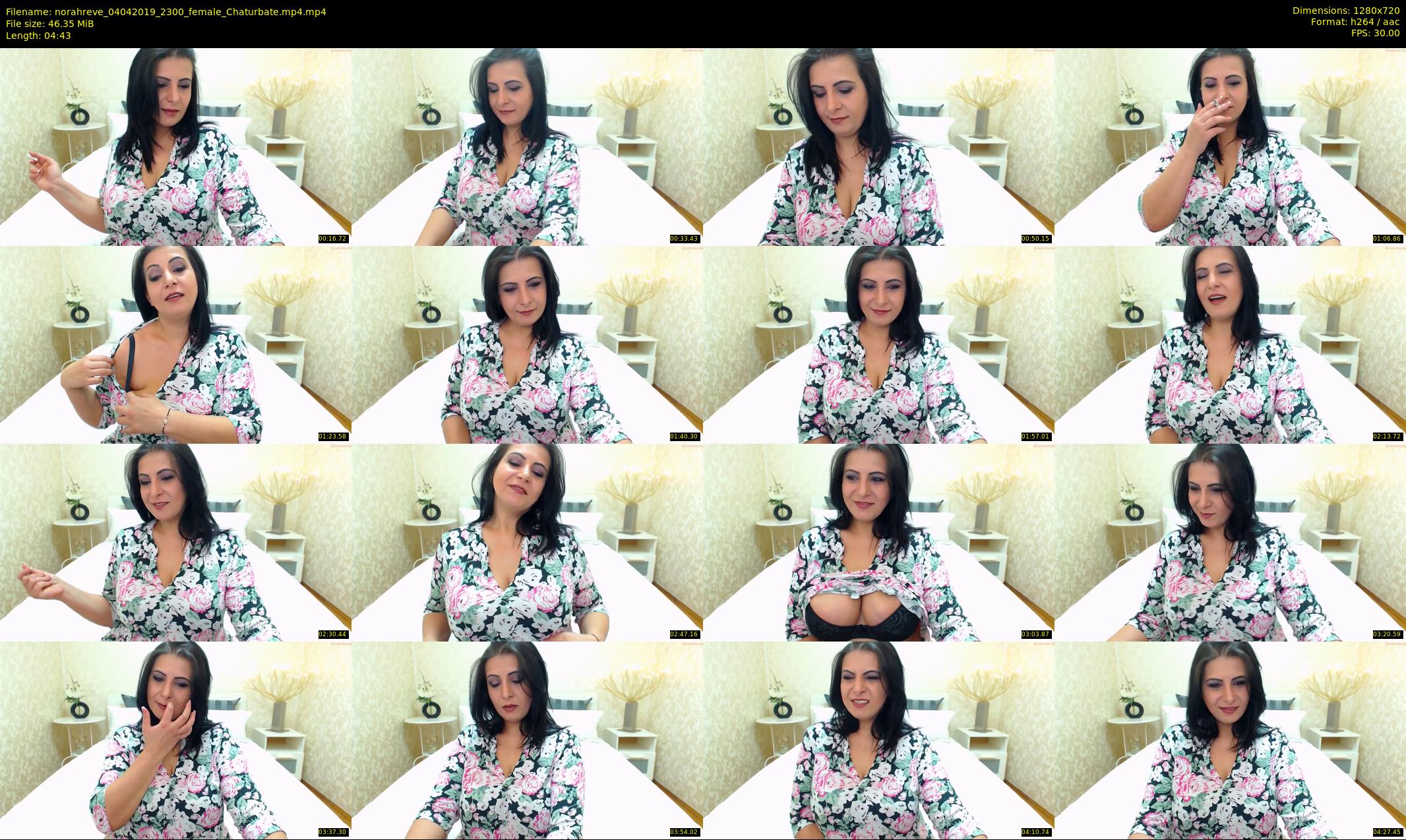 norahreve — 5 minute Chaturbate female cam show recording, 720p, Apr 4, 2019