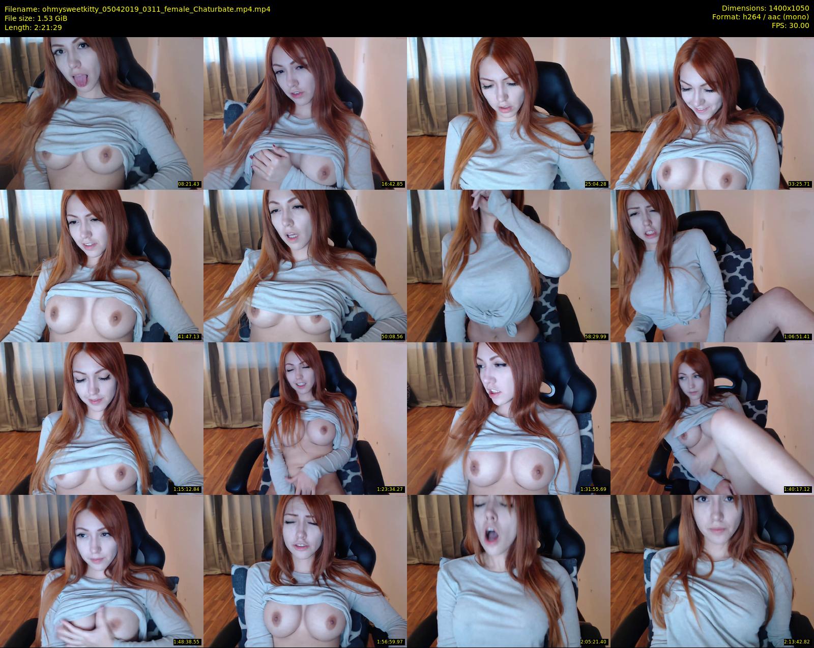 ohmysweetkitty — 142 minute Chaturbate female cam show recording, 720p, Apr 5, 2019