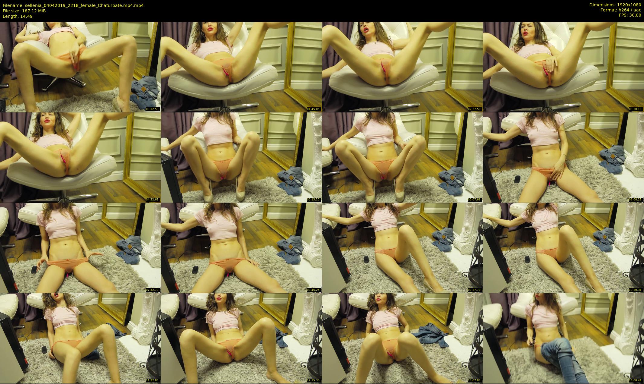 sellenia — 15 minute Chaturbate female cam show recording, 1080p, Apr 4, 2019