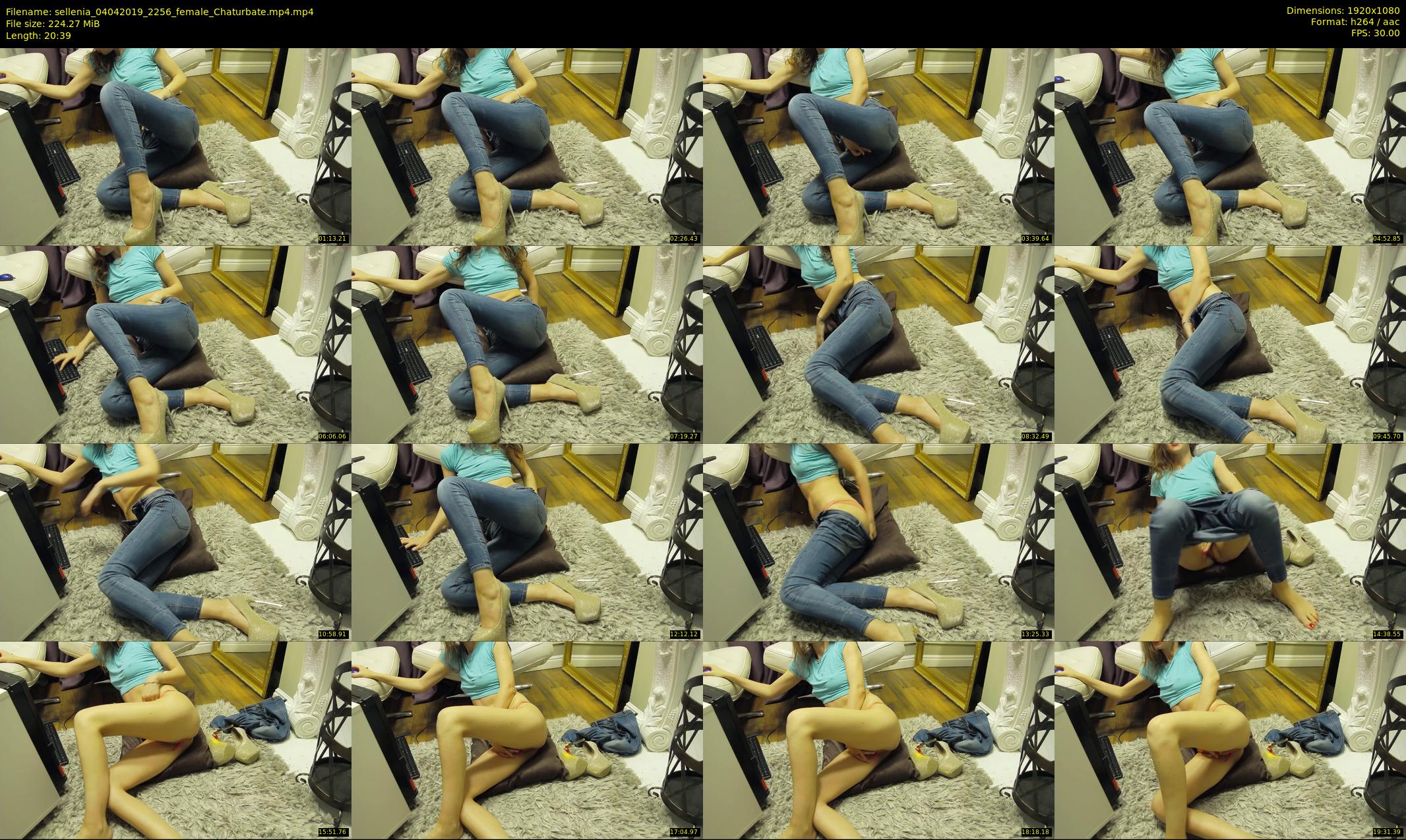 sellenia — 21 minute Chaturbate female cam show recording, 1080p, Apr 4, 2019