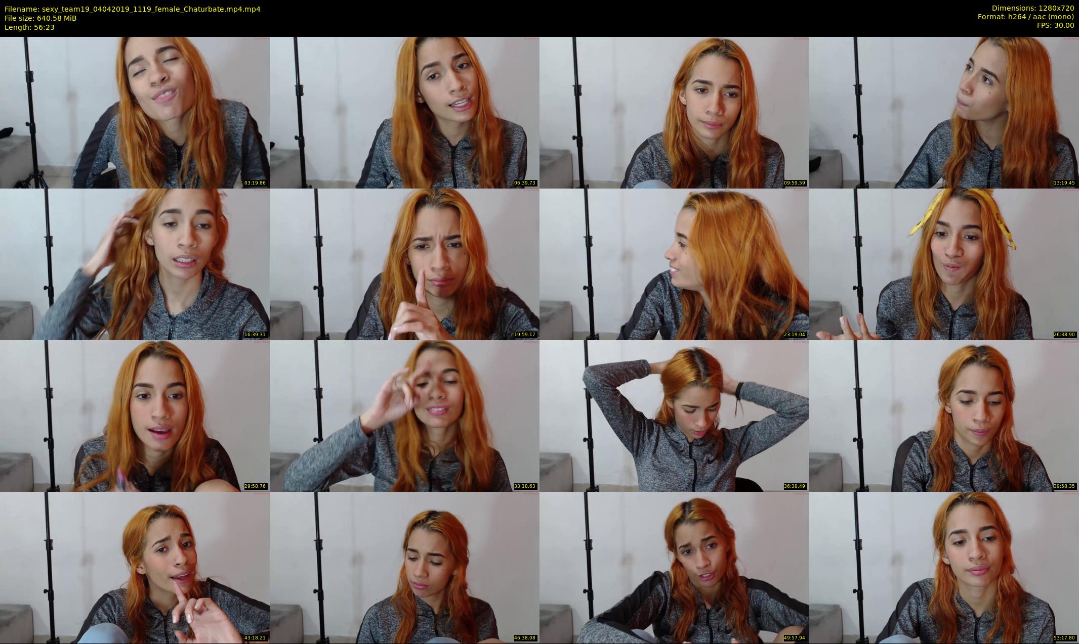 sexy_team19 — 57 minute Chaturbate female cam show recording, 720p, Apr 4, 2019