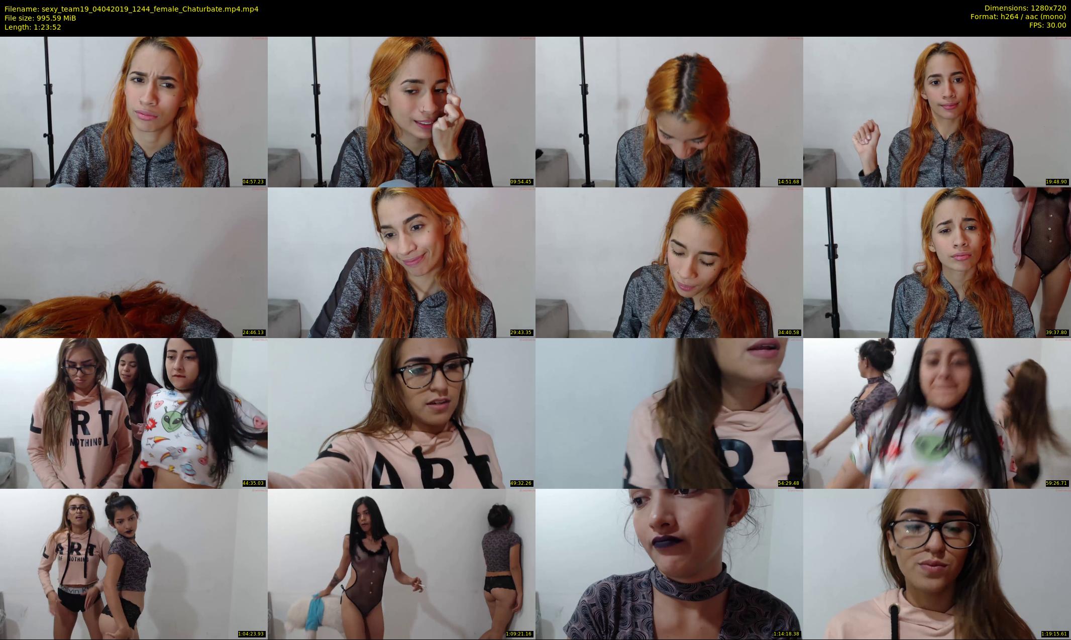 sexy_team19 — 84 minute Chaturbate female cam show recording, 720p, Apr 4, 2019