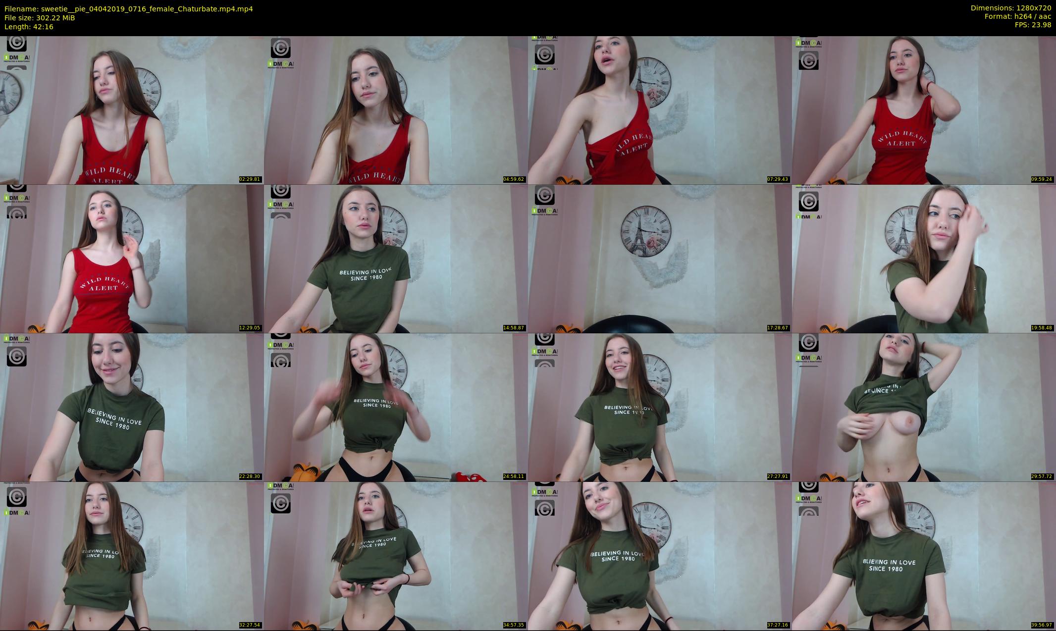 sweetie__pie — 43 minute Chaturbate female cam show recording, 720p, Apr 4, 2019