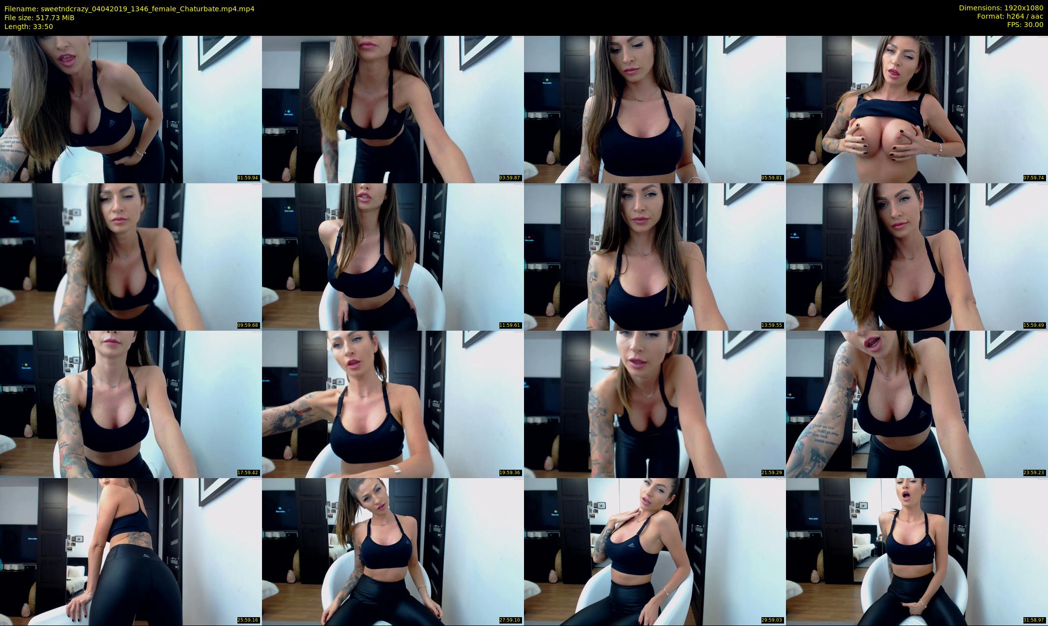 sweetndcrazy — 34 minute Chaturbate female cam show recording, 1080p, Apr 4, 2019