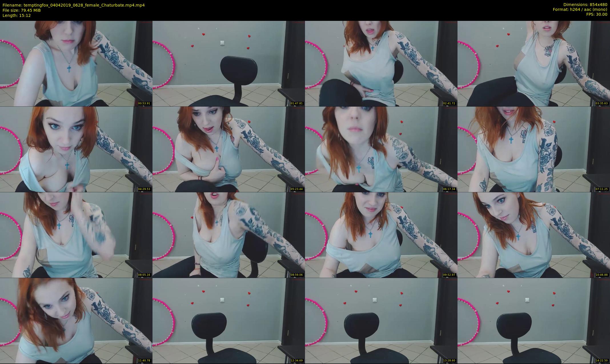 temptingfox — 16 minute Chaturbate female cam show recording, 480p, Apr 4, 2019
