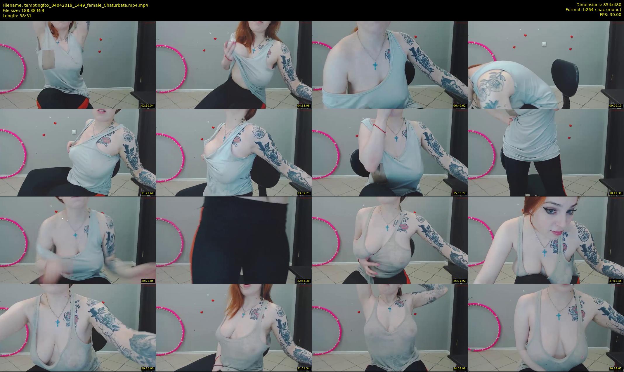 temptingfox — 39 minute Chaturbate female cam show recording, 480p, Apr 4, 2019