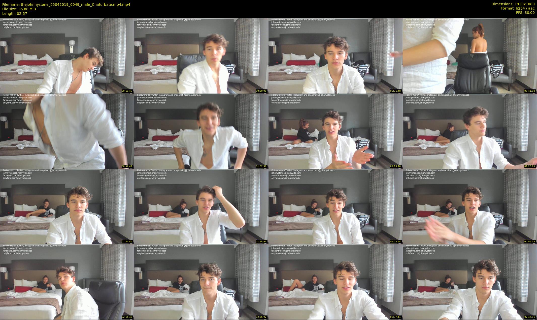 thejohnnystone — 3 minute Chaturbate male cam show recording, 1080p, Apr 5, 2019