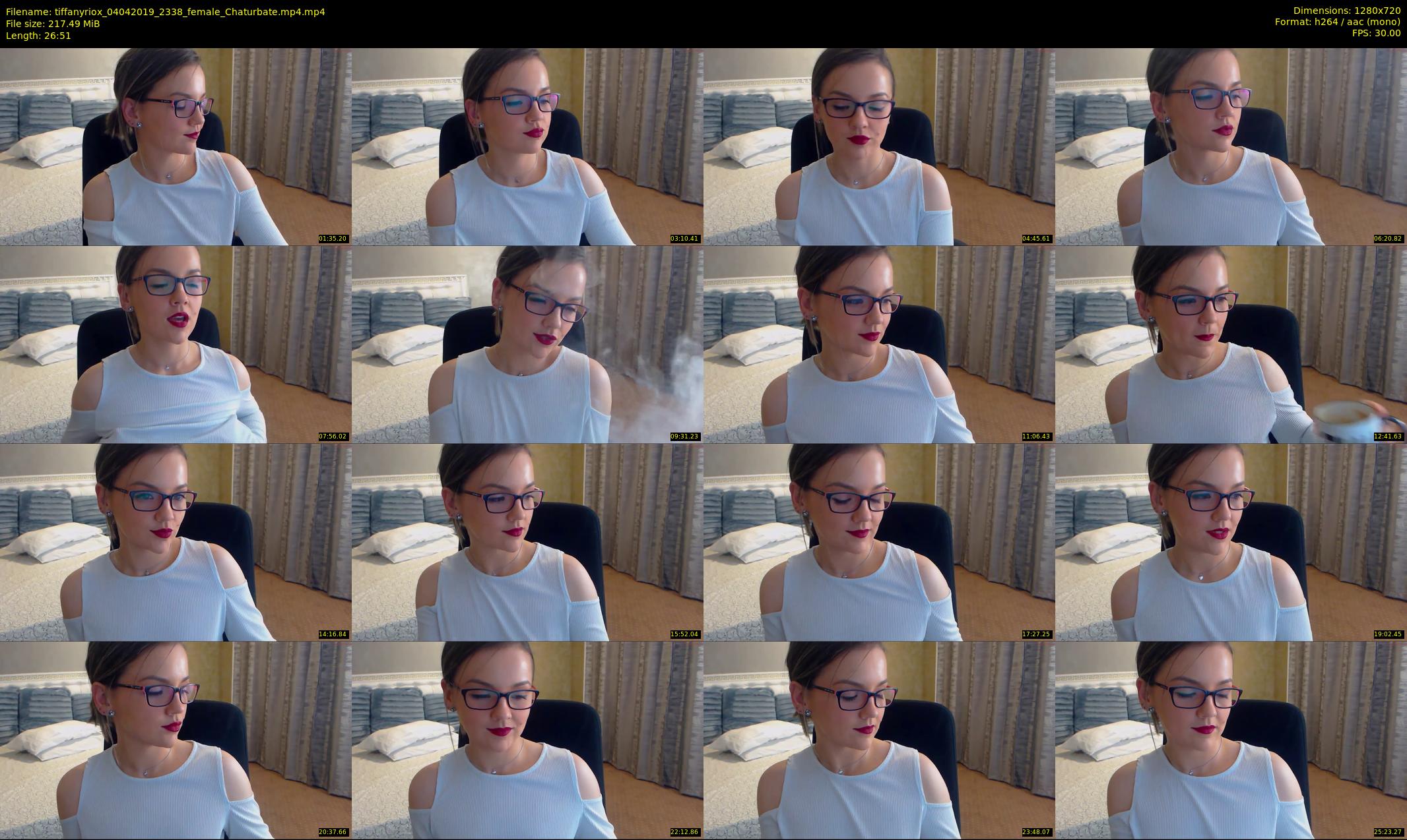 tiffanyriox — 27 minute Chaturbate female cam show recording, 720p, Apr 4, 2019