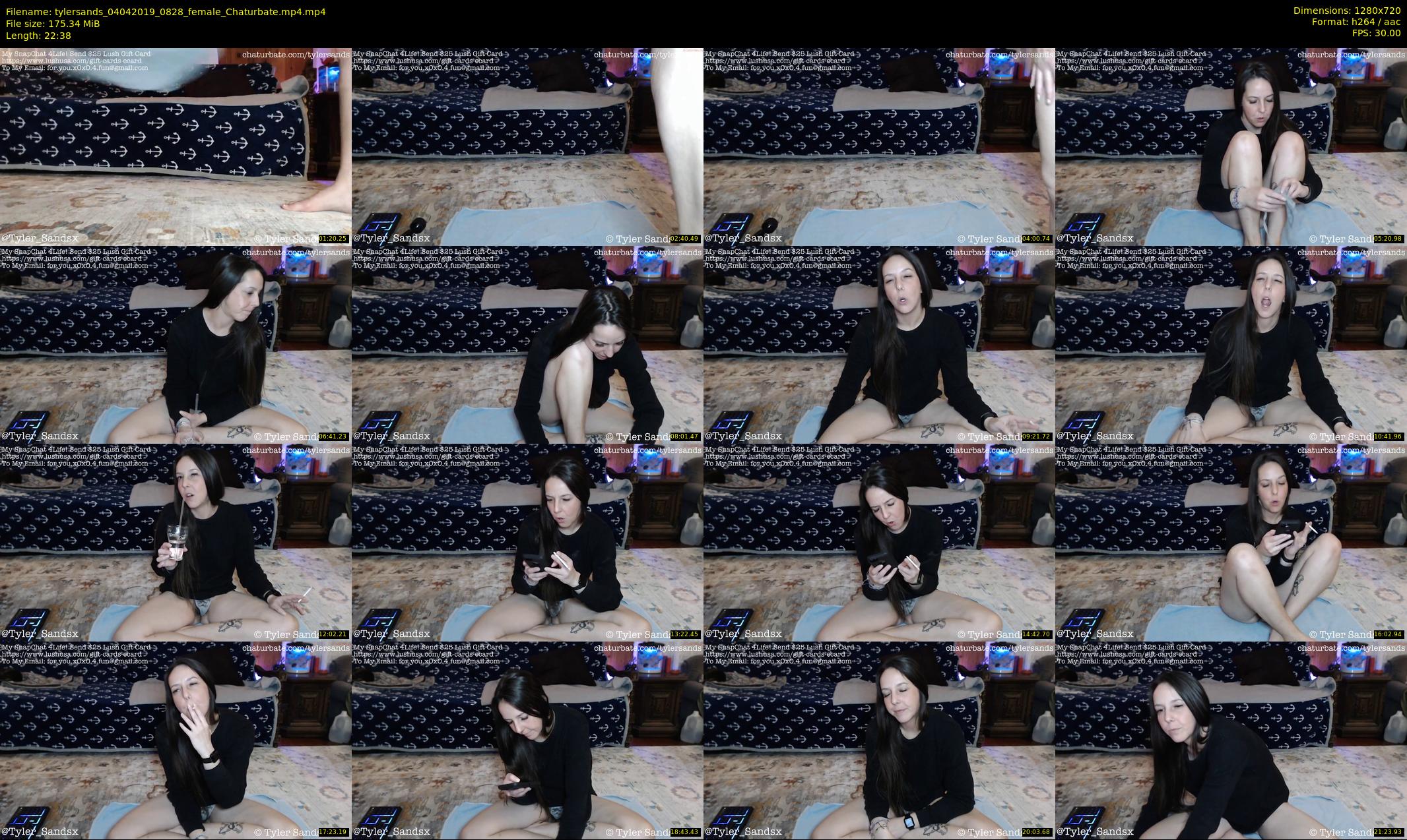 tylersands — 23 minute Chaturbate female cam show recording, 720p, Apr 4, 2019